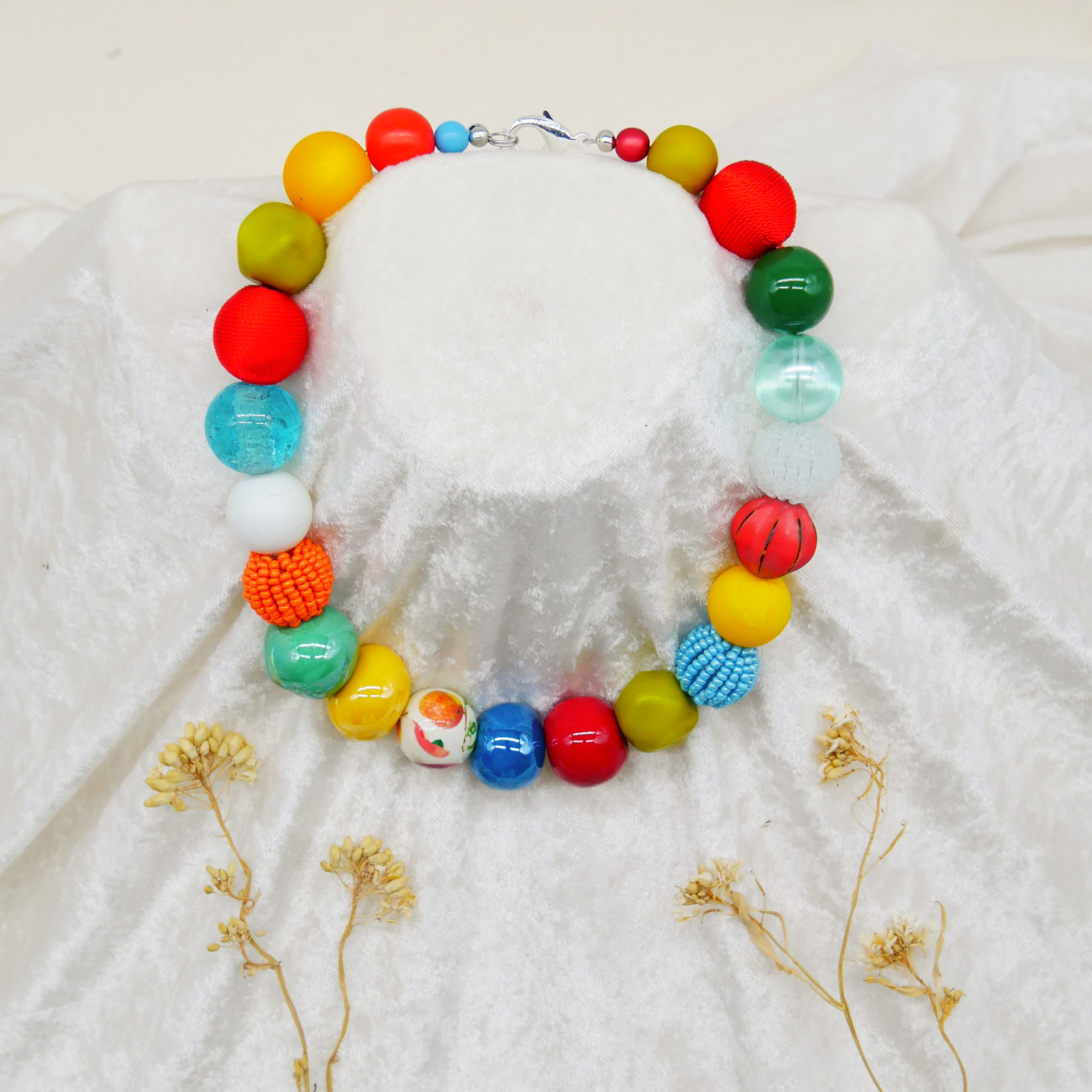 "Bollywood" Kette Ø ca. 20 mm, bunt 