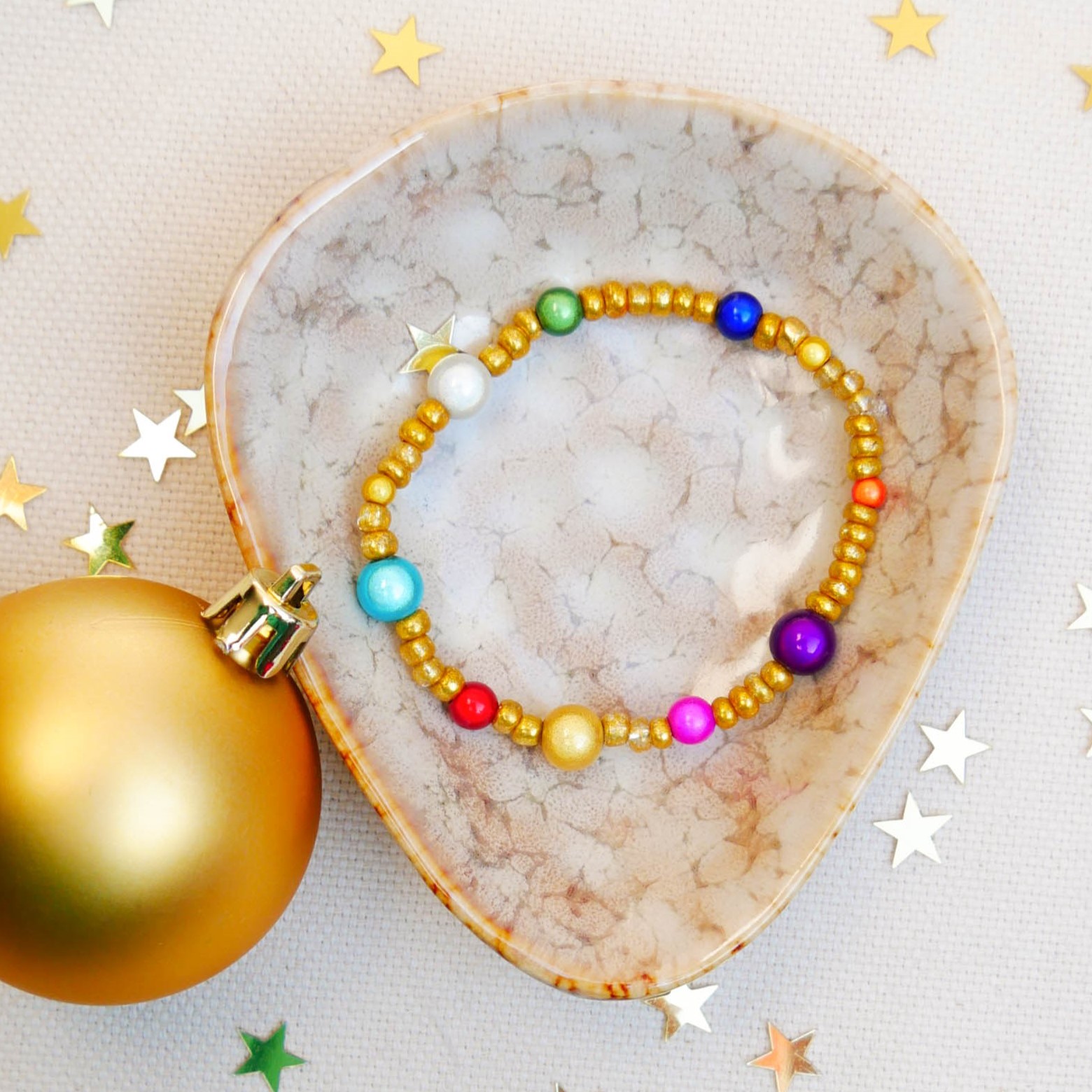 DIY Schmuckbox, Christmas, 2x Charm, 1x Kette, 2x Armband, 2x Ohrring DIY Schmuckbox, Christmas, 2x Charm, 1x Kette, 2x Armband, 2x Ohrring