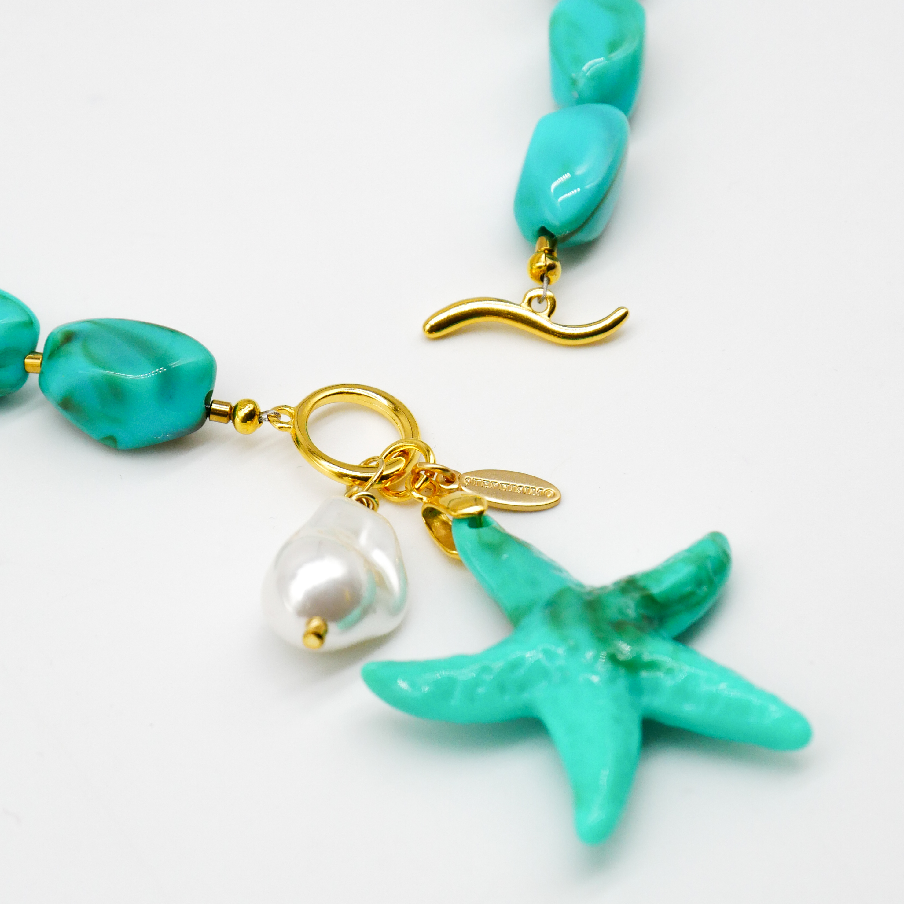  "Summer Feeling" Kette "Sea Star" Resinperlen