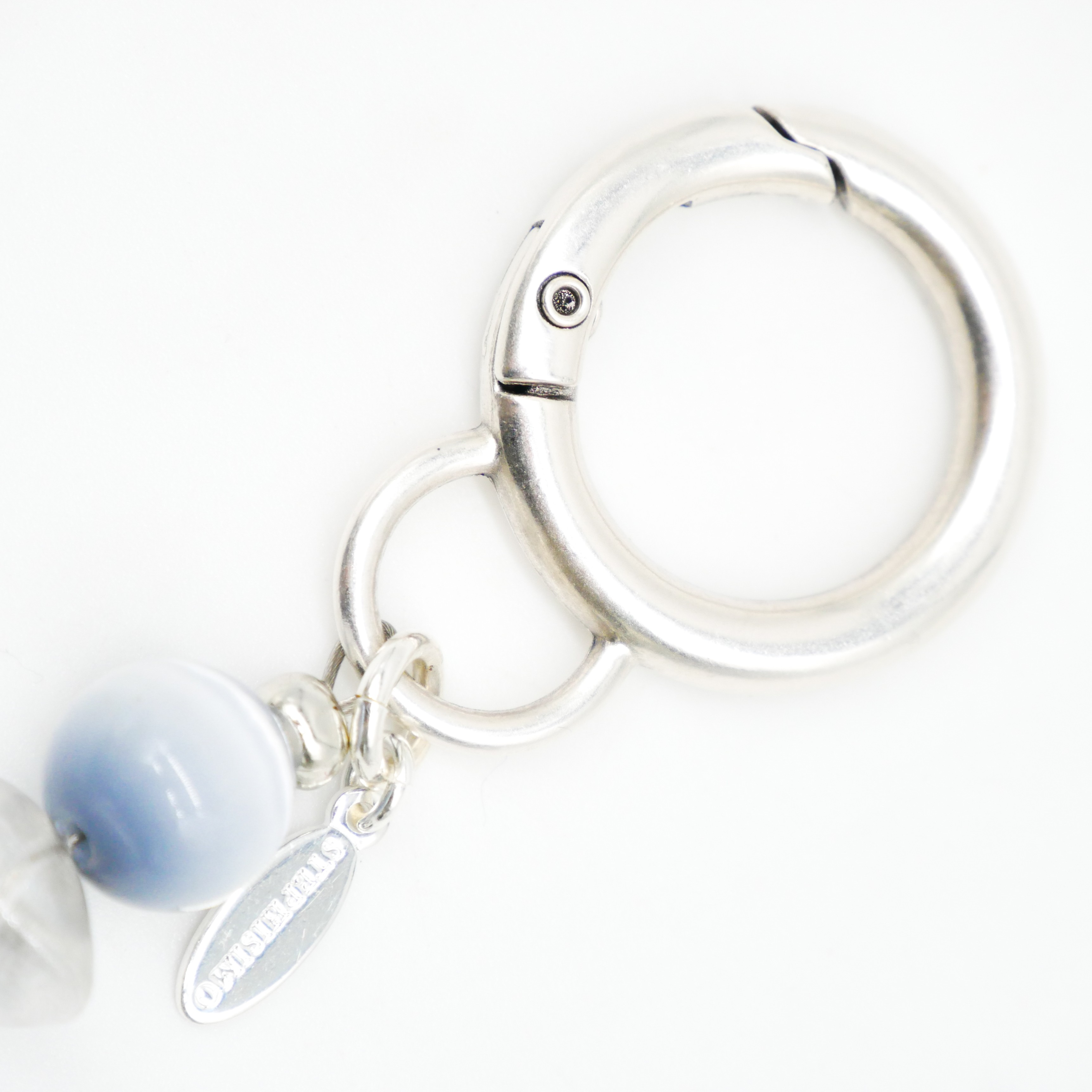 "Lucky Pendant" Anhänger, 1 Strang Glasperlen grau - blau "Lucky Pendant" Anhänger, 1 Strang Glasperlen grau - blau