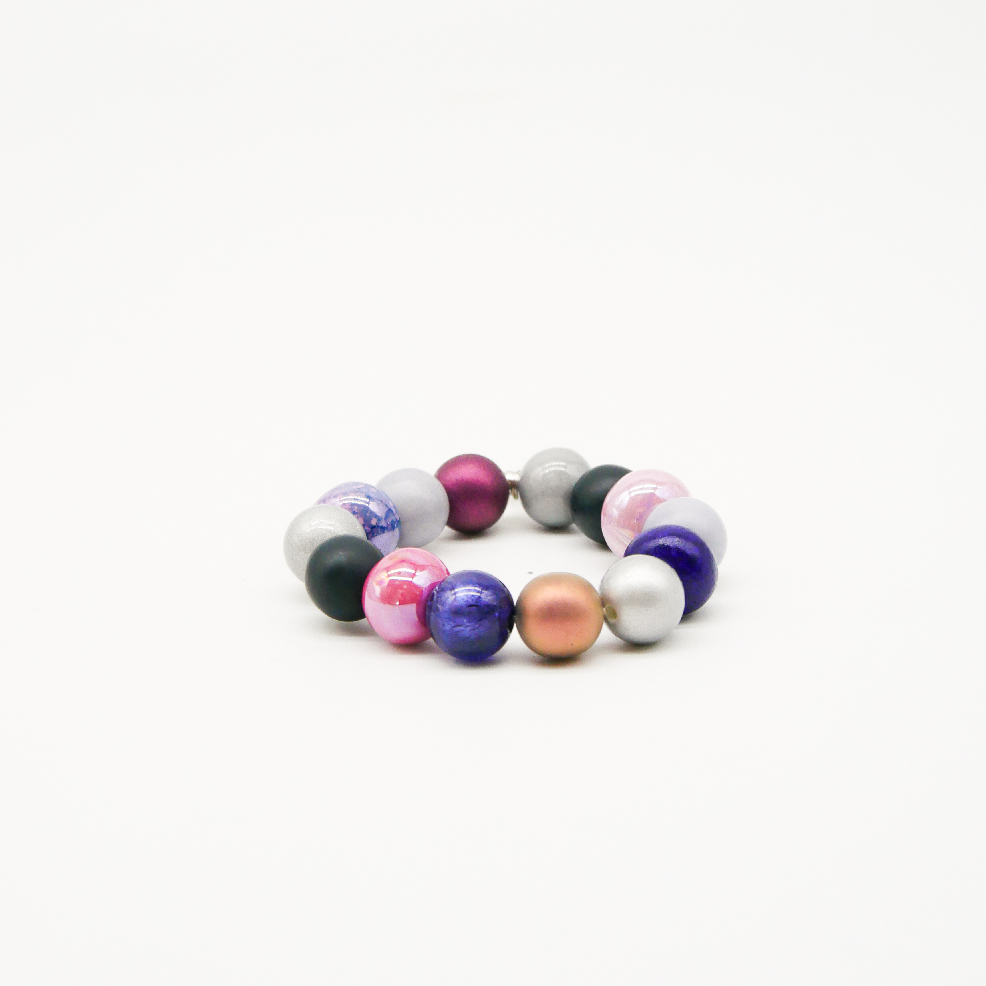 Armband auf Gummi zu "Bollywood", Beerencocktail