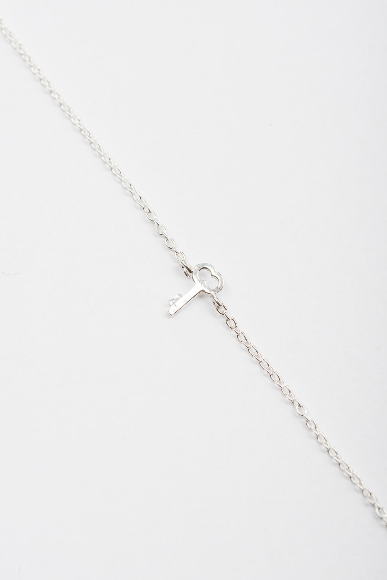 "925 sterling-silver" dainty bracelet - small key