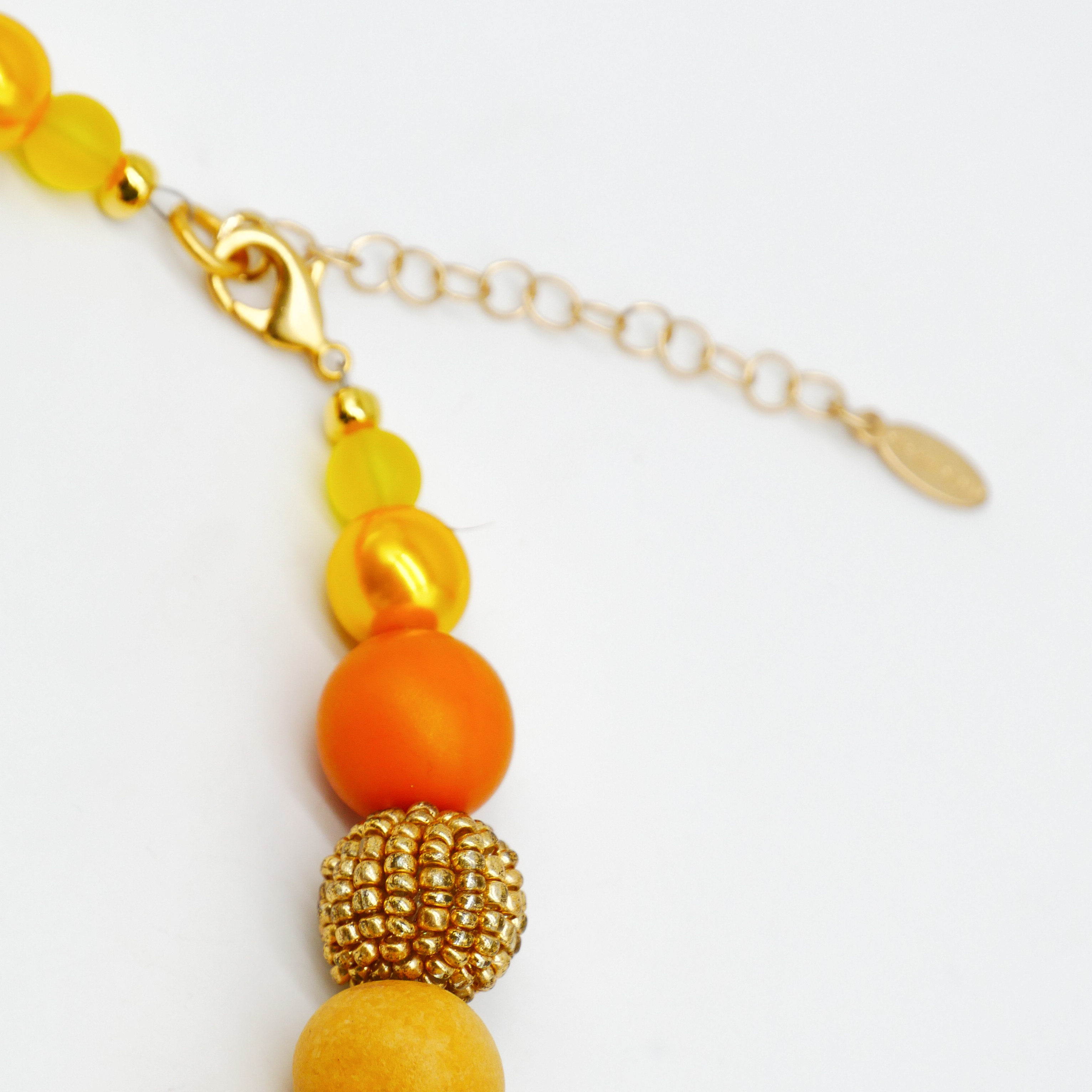 "Bollywood" Kleine Bollywood Ø ca. 16 mm, gelb-orange