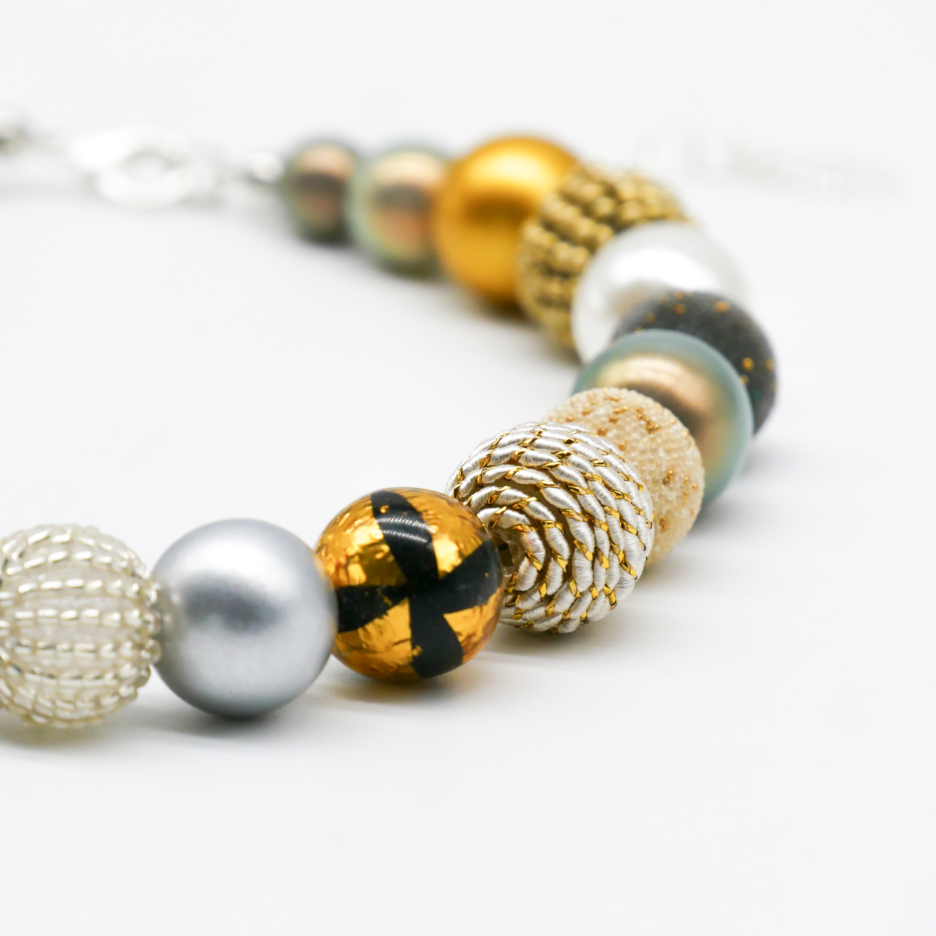 "Bollywood" Kette, Granit