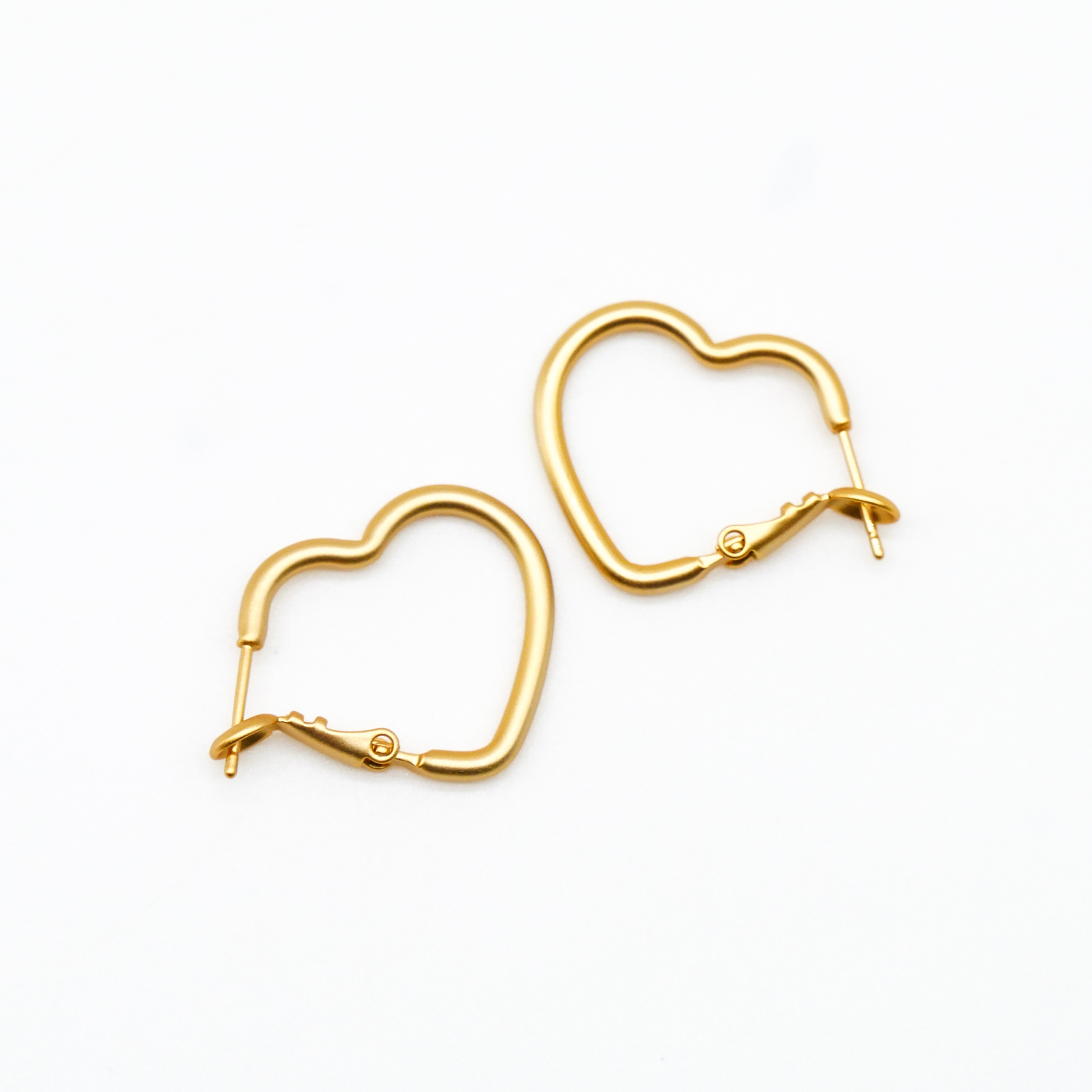 "Circle" Creole Herz vergoldet 28 x 22 mm