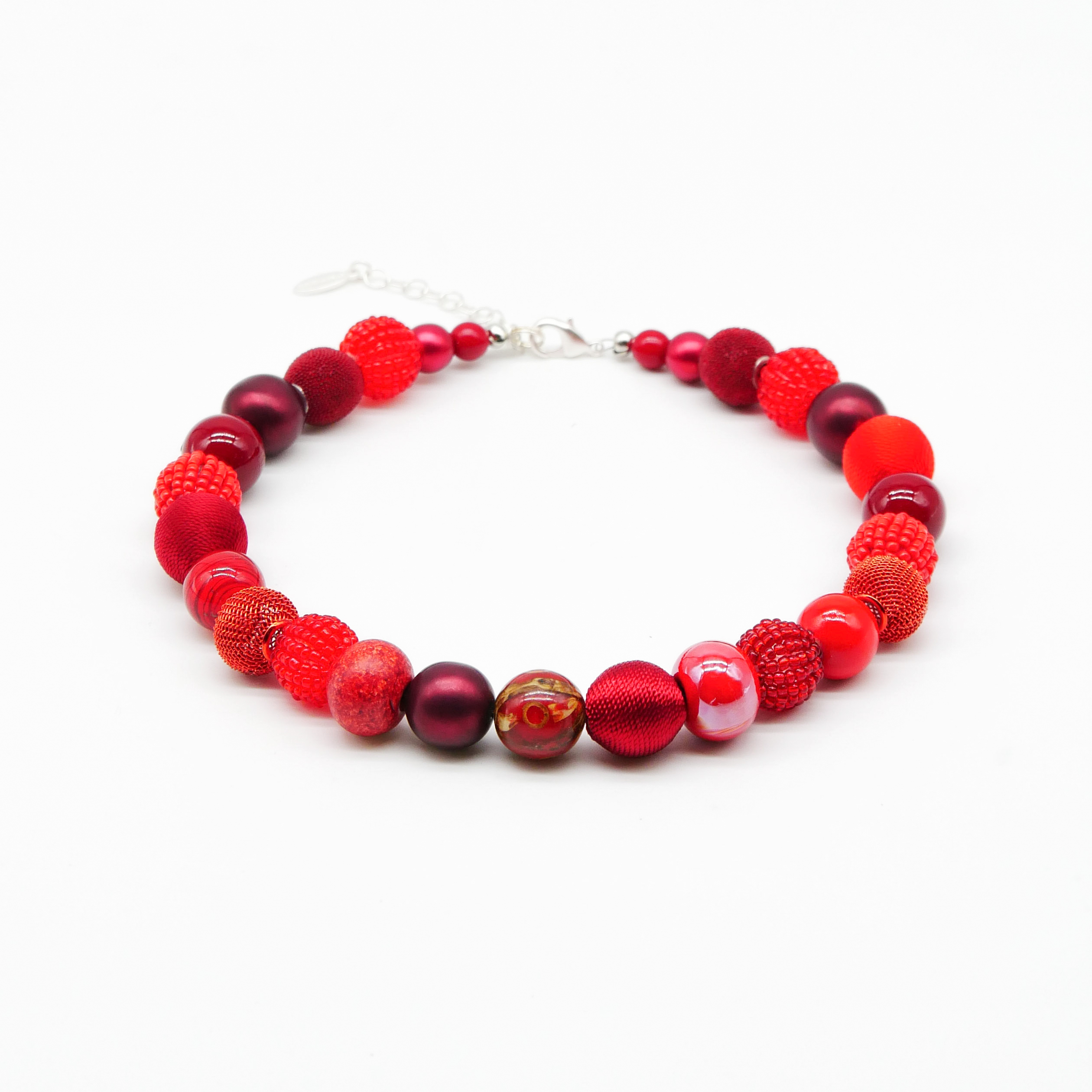 "Bollywood" Kette, Bordeaux