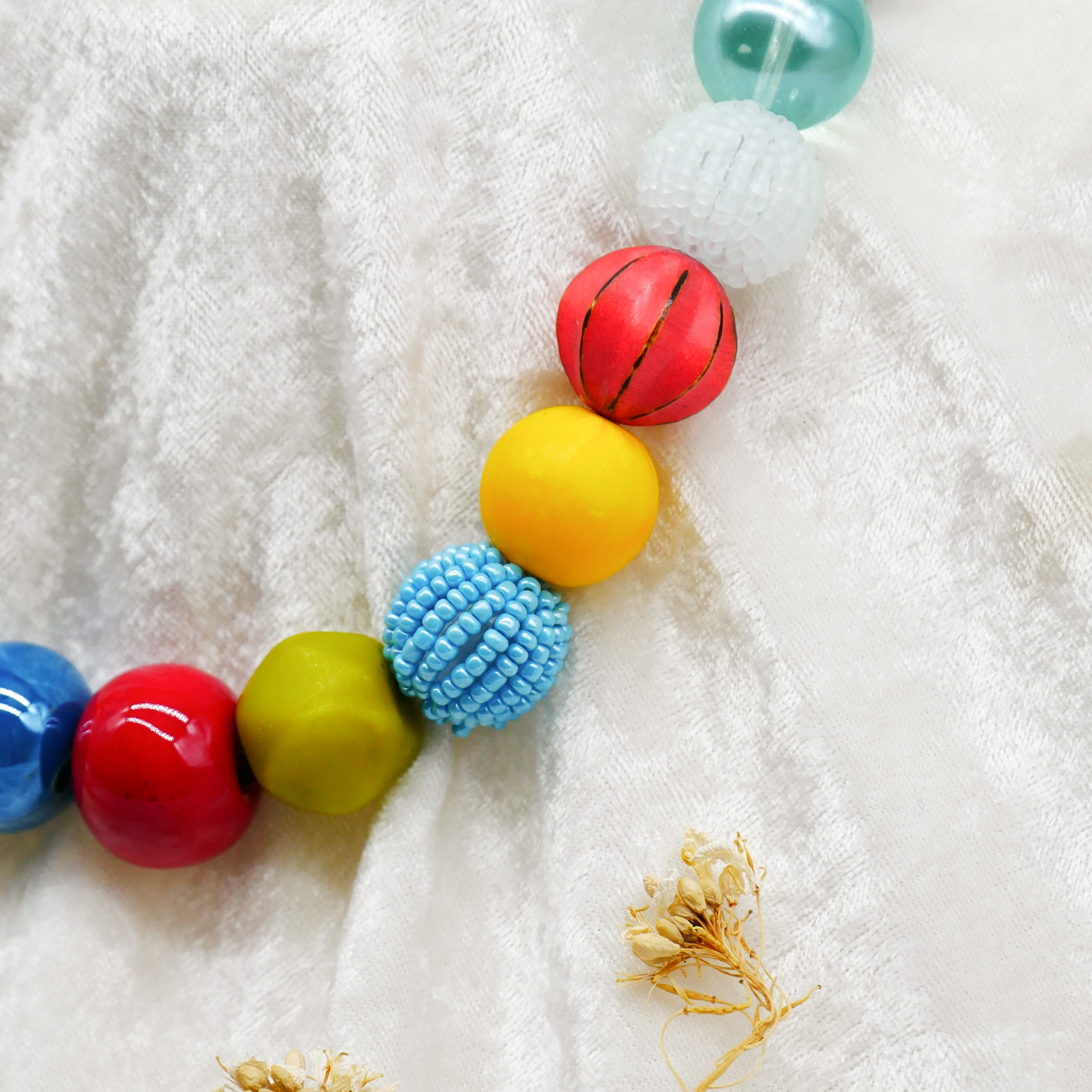 "Bollywood" Kette Ø ca. 20 mm, bunt 