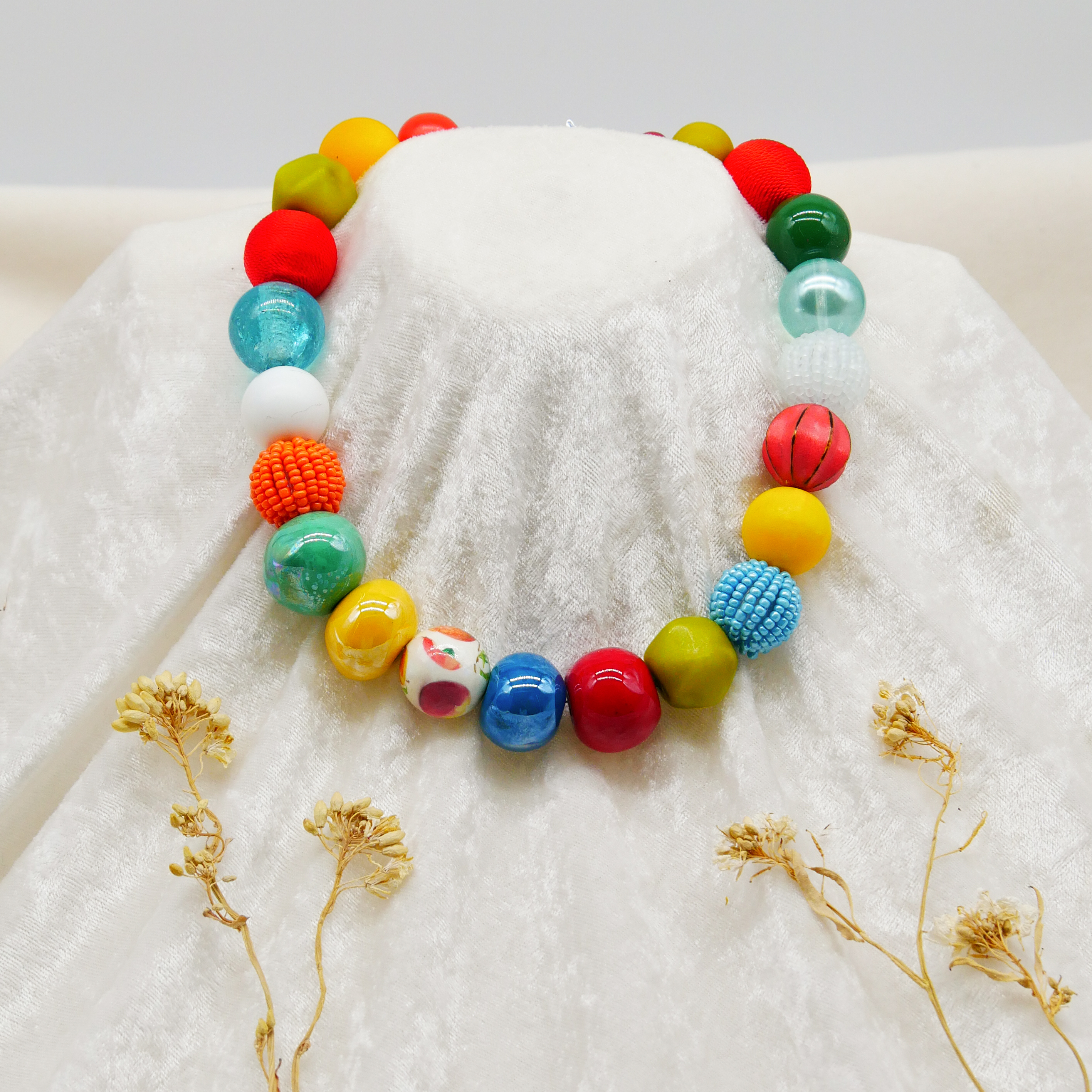 "Bollywood" Kette Ø ca. 20 mm, bunt 