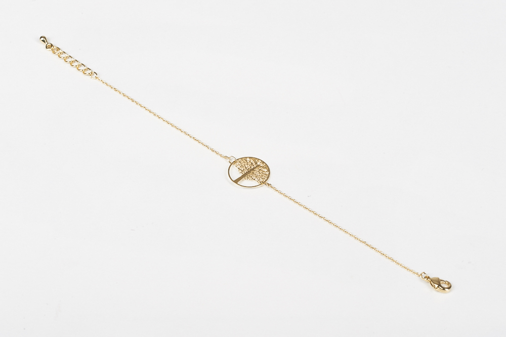 "Fine Filigré" feines Armband, Lebensbaum, vergoldet