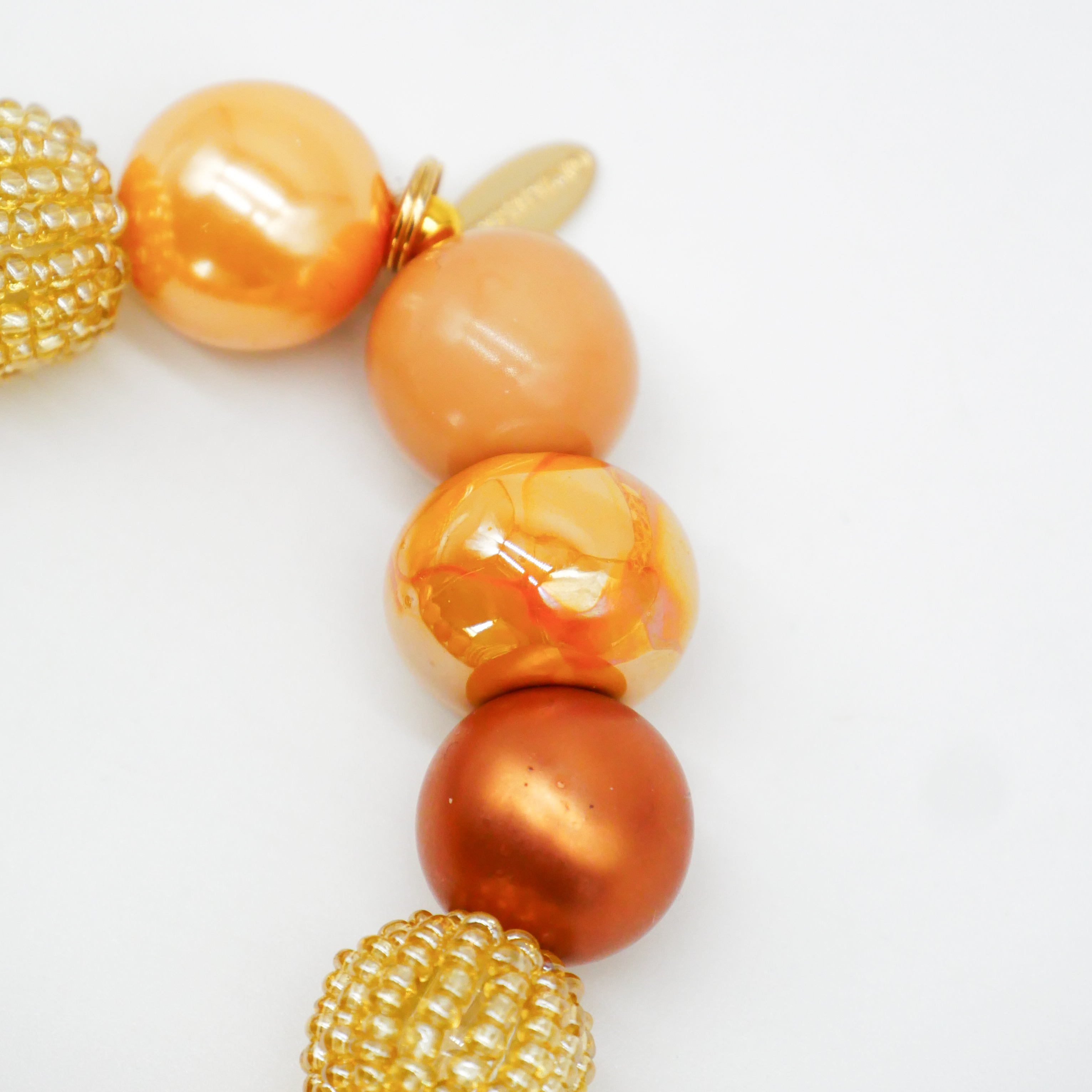  "Bollywood" Armband auf Gummi, sand