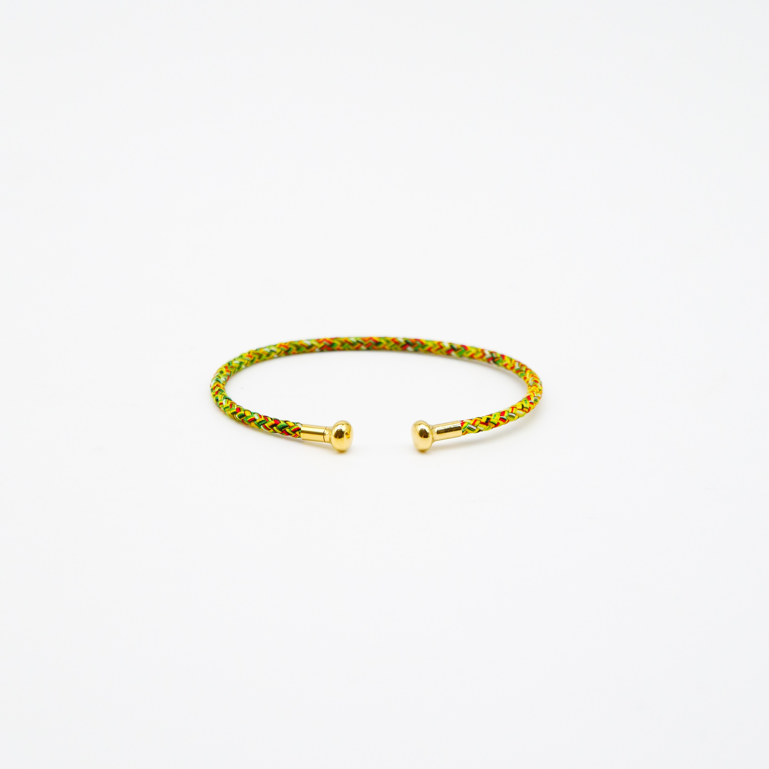 "Summer Feeling", hellgrün Armband mit abschraubbarer Endkappe gold