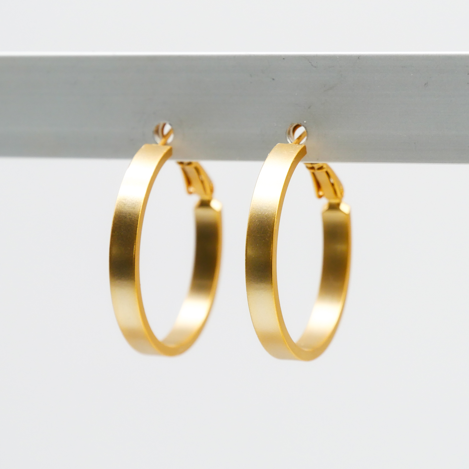  "Circle" Creole vergoldet Ø 30, 4 mm breit glatt