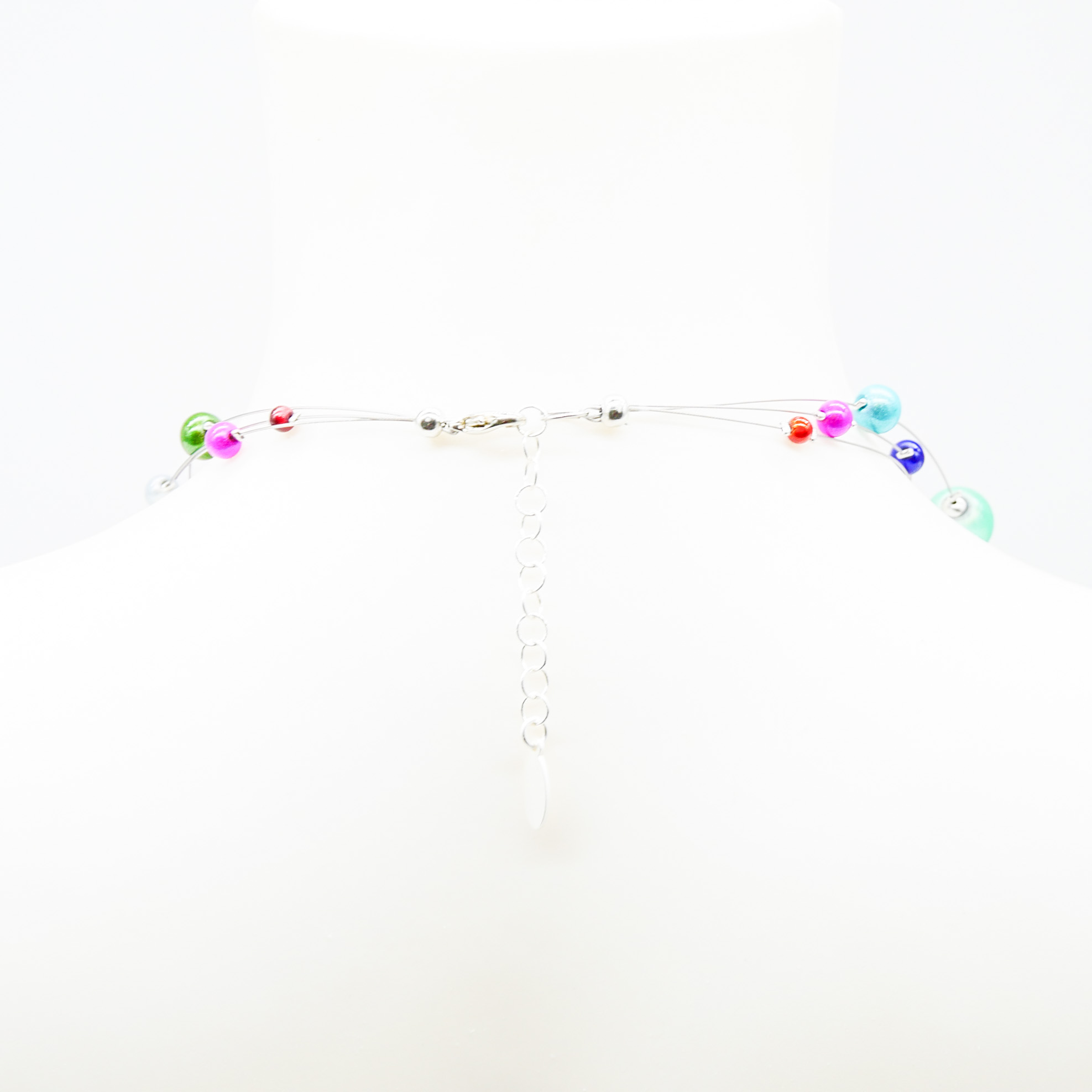 Color Explosion, kurze 3-Strang Kette "Miracle Beads" Perlen - bunt