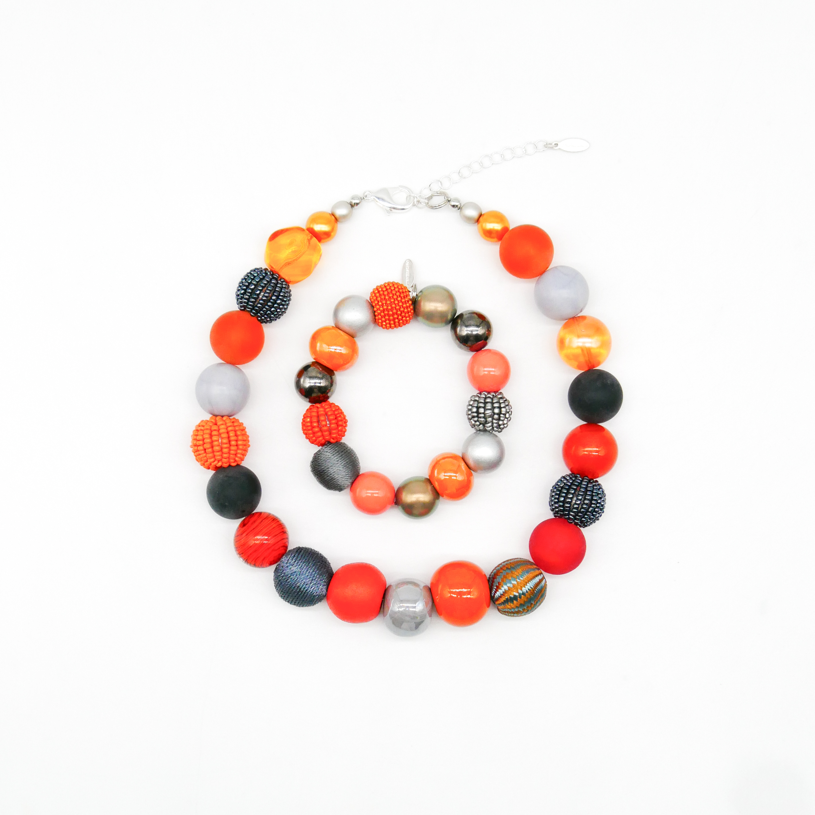  "Bollywood" Armband auf Gummi, vulkan