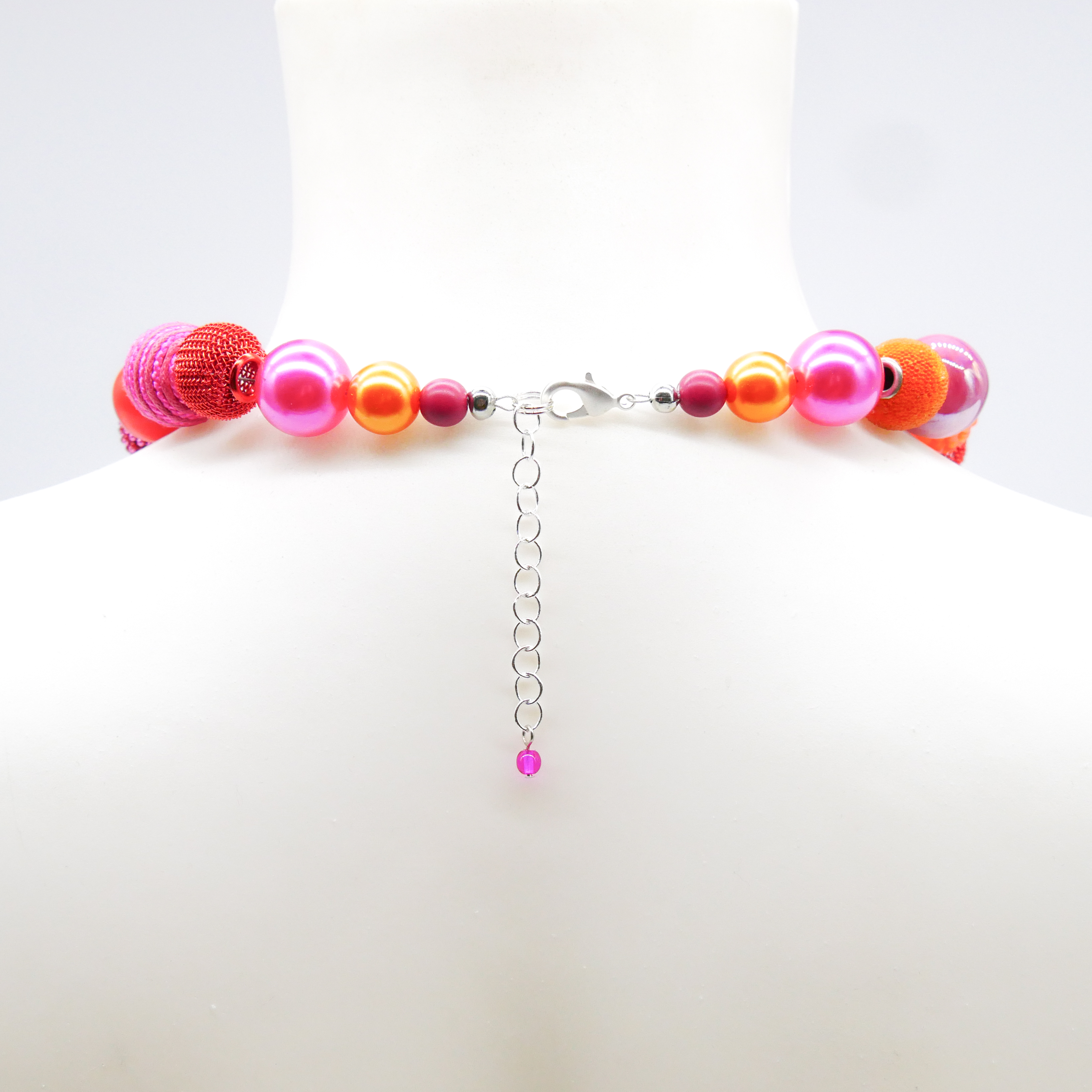 "Bollywood" Kleine Bollywood Ø ca. 16 mm, pink-orange