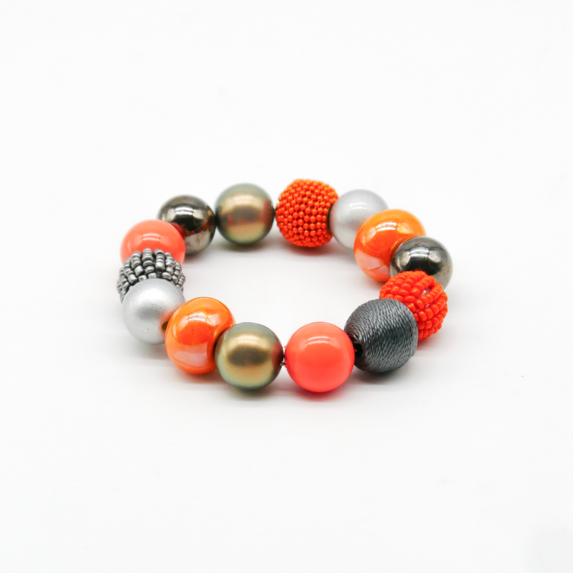  "Bollywood" Armband auf Gummi, vulkan