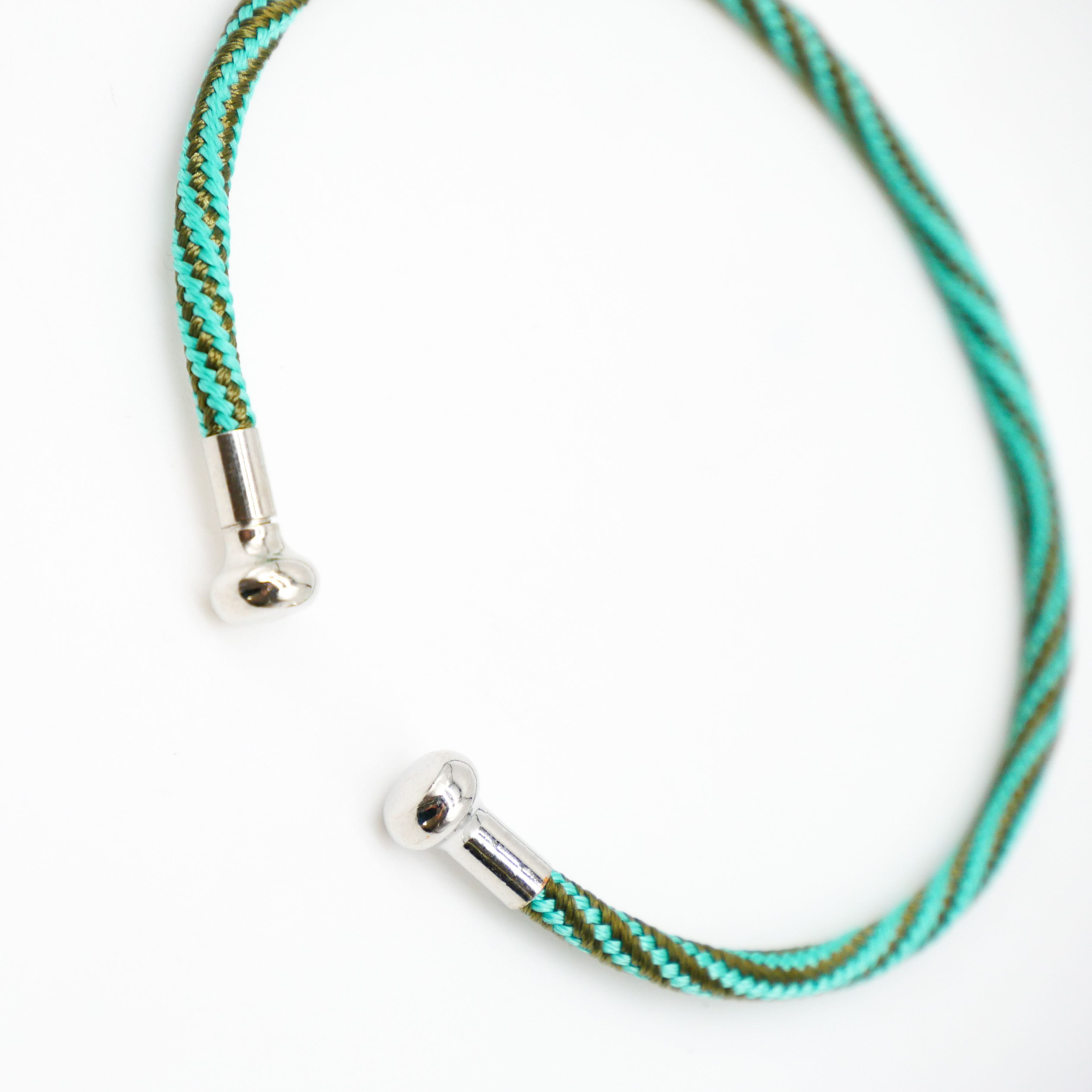 "Summer Feeling", türkis Armband mit abschraubbarer Endkappe silber