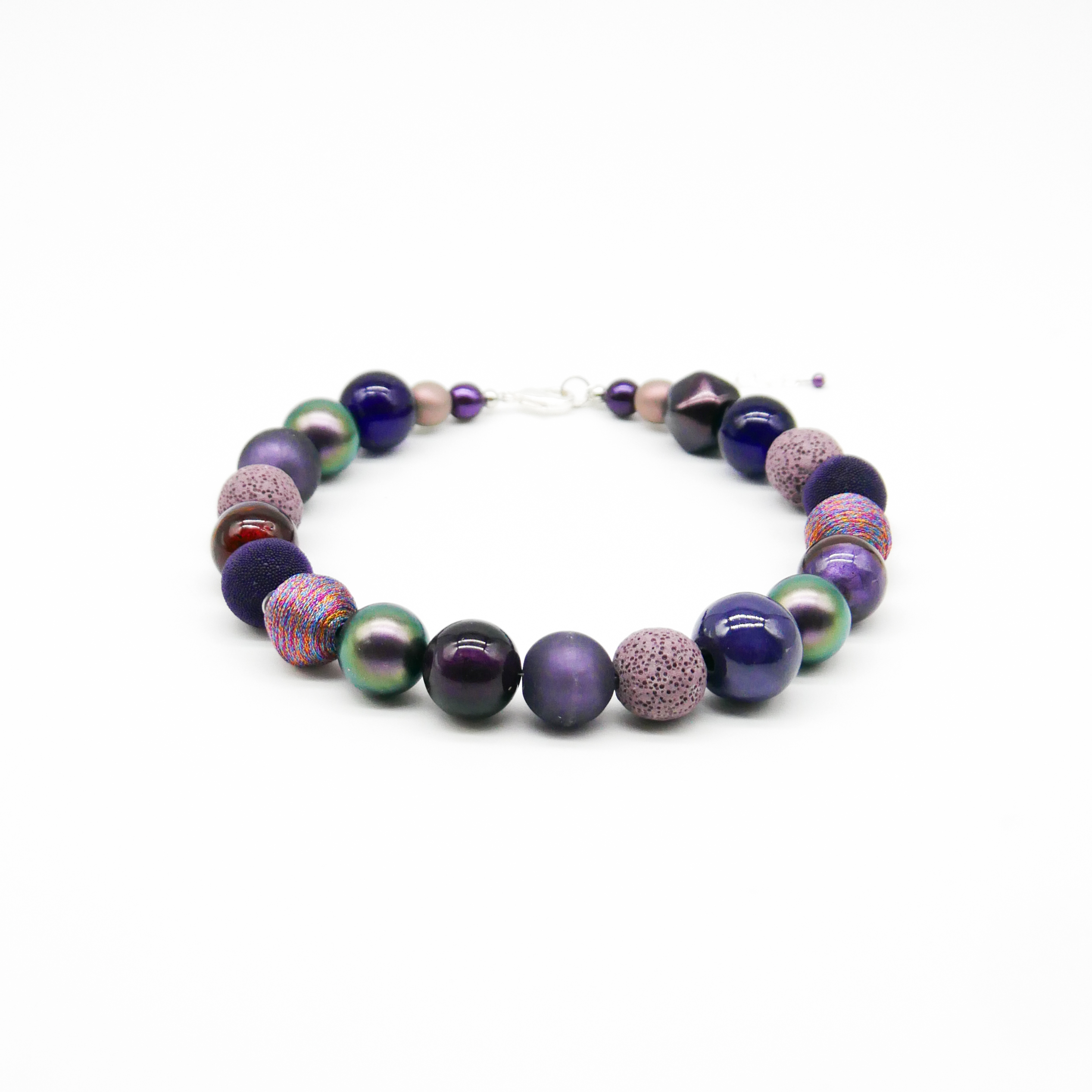 "Bollywood" Kette Ø ca. 20 mm, aubergine
