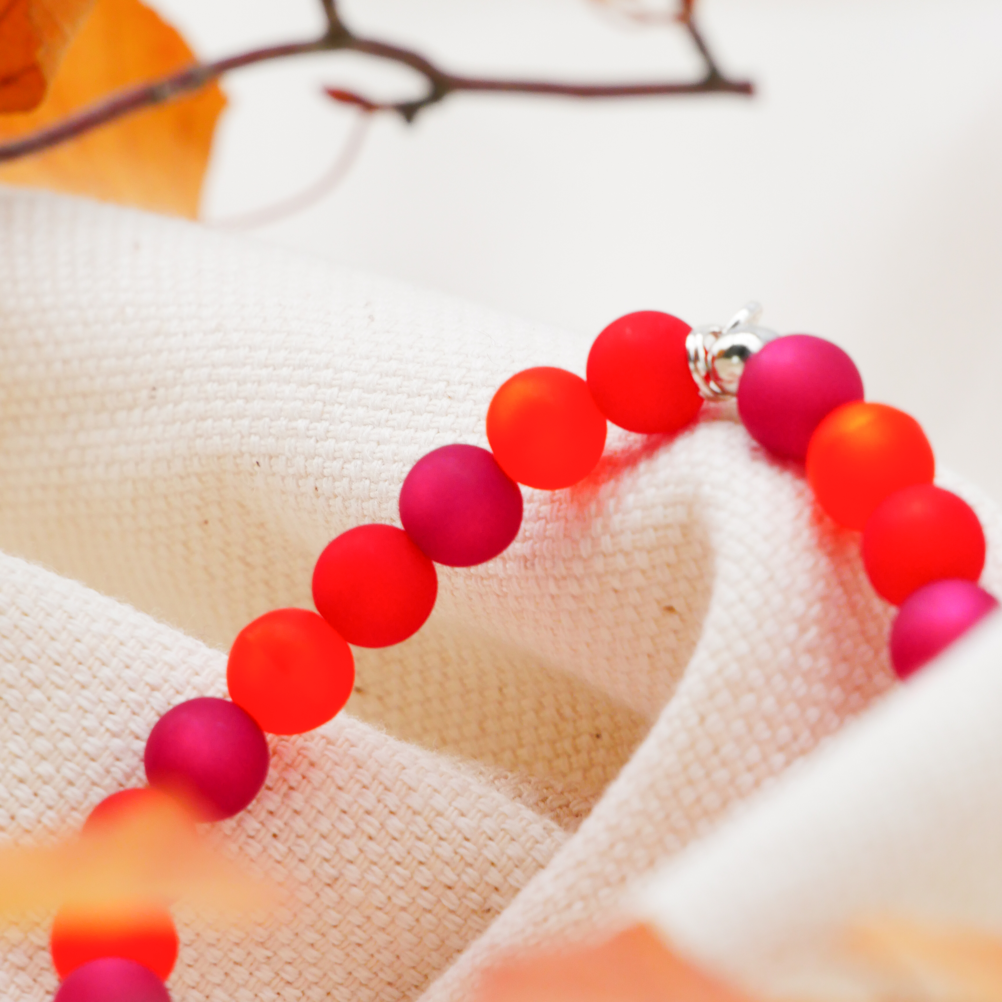 "Color Explosion" Bracelet with Polaris Beads - choclate brown "Color Explosion" Bracelet with Polaris Beads - choclate brown
