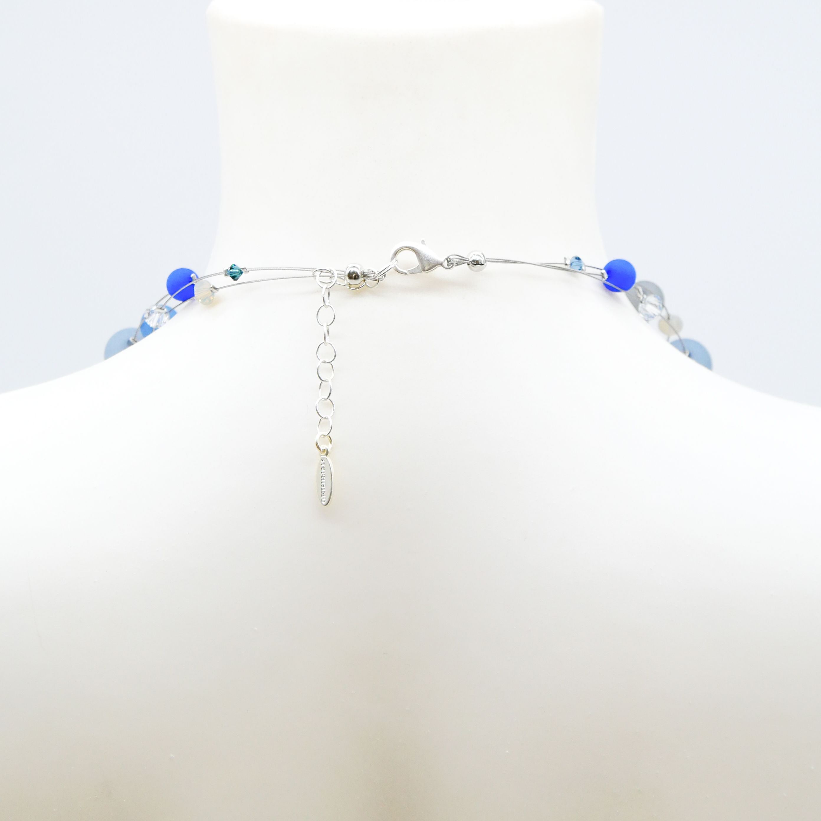 “Color Explosion”, short 3 strand necklace with polaris beads - pearlgentian