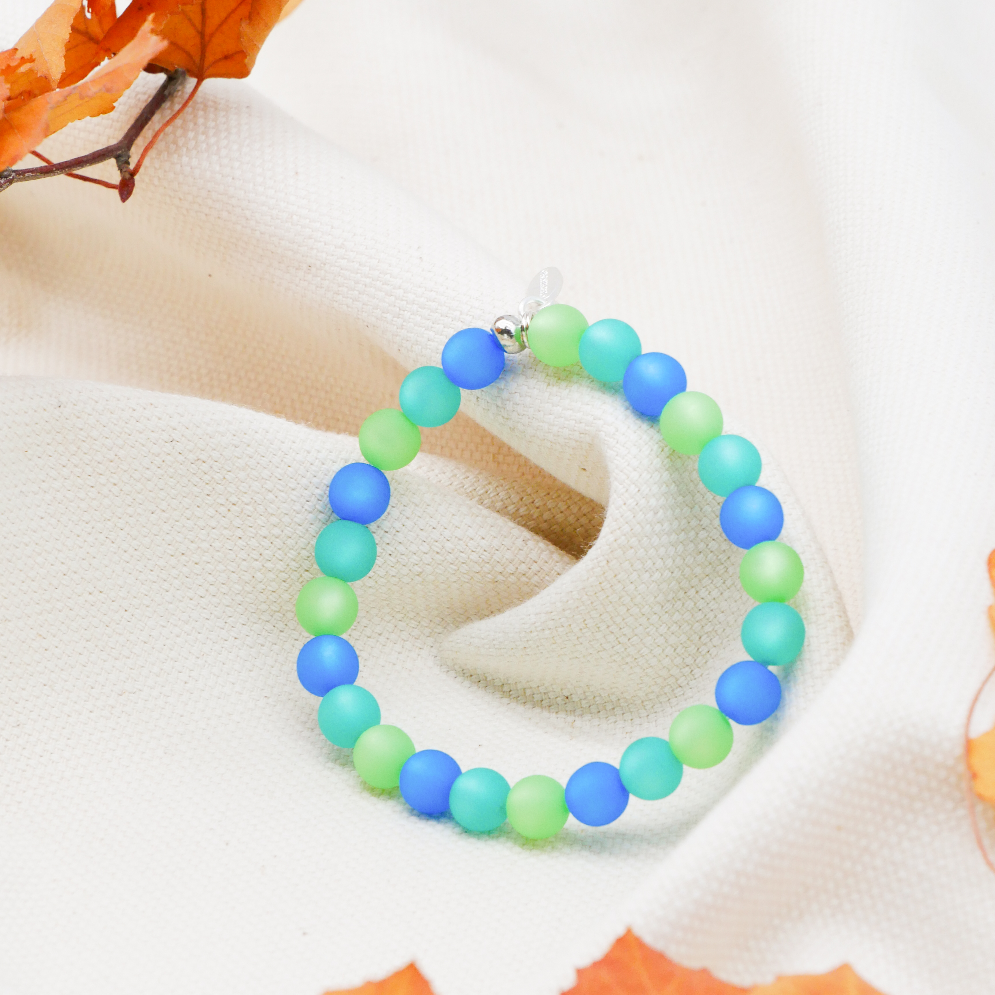 "Color Explosion" Bracelet with Polaris Beads - choclate brown