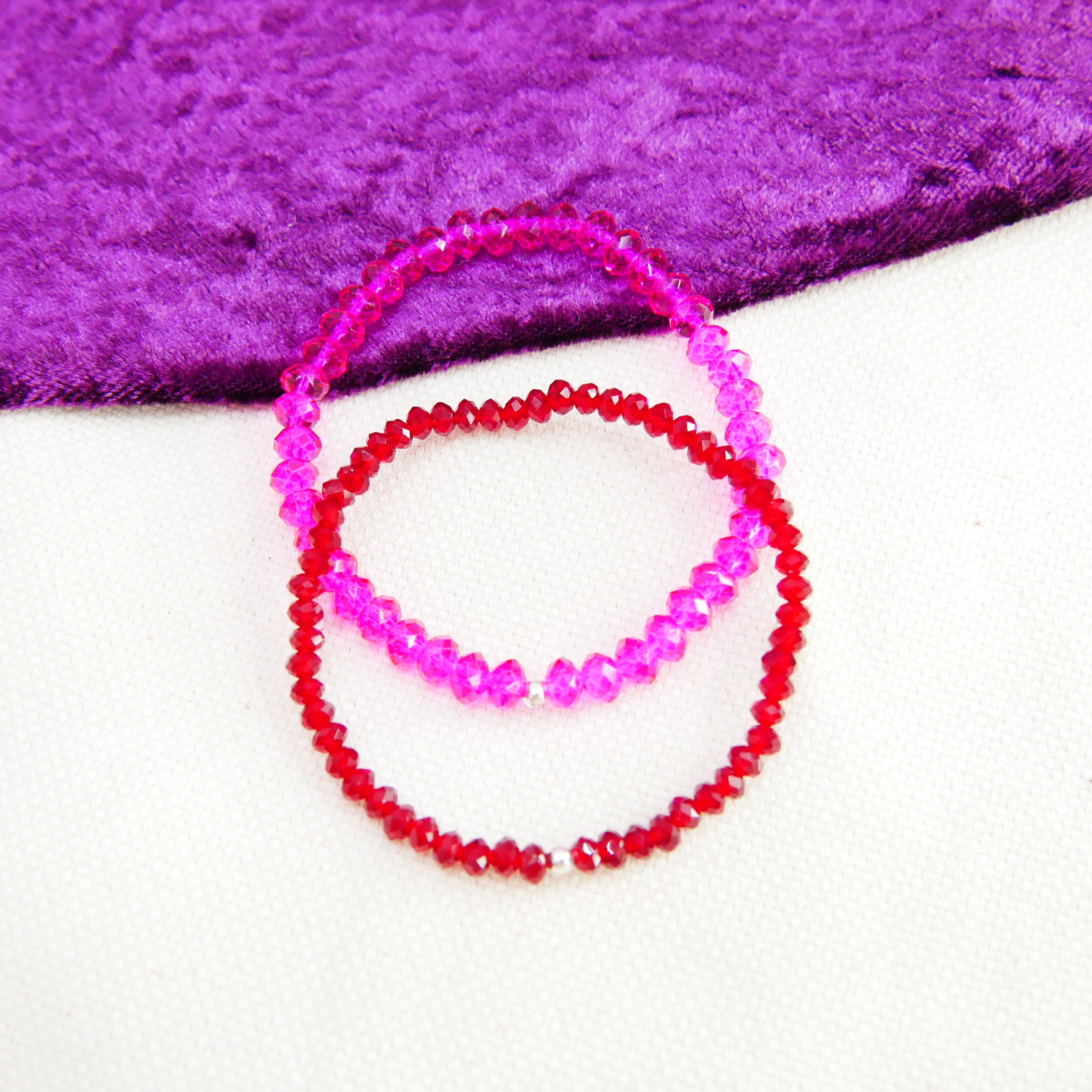  DIY Schmuckbox, Pink Passion, 3x Armband, 1x Kette, 1x Ohrring, 1x Ring