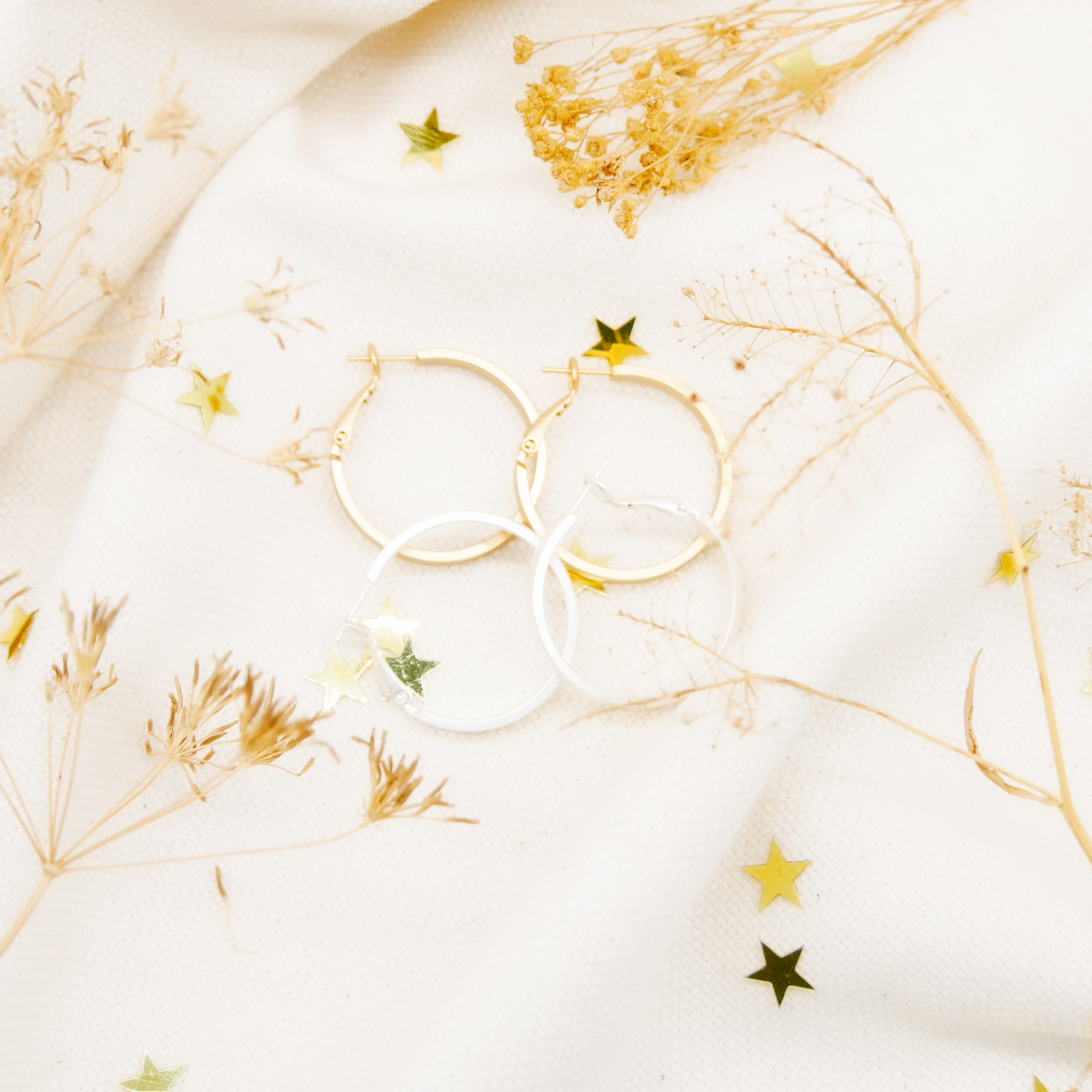  "Circle" Creole vergoldet Ø 30, 4 mm breit glatt