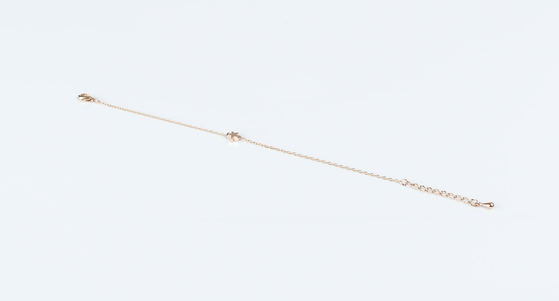 BG-9493r "Fine Filigré" feines Armband, Mini-Stern, rosé vergoldet
