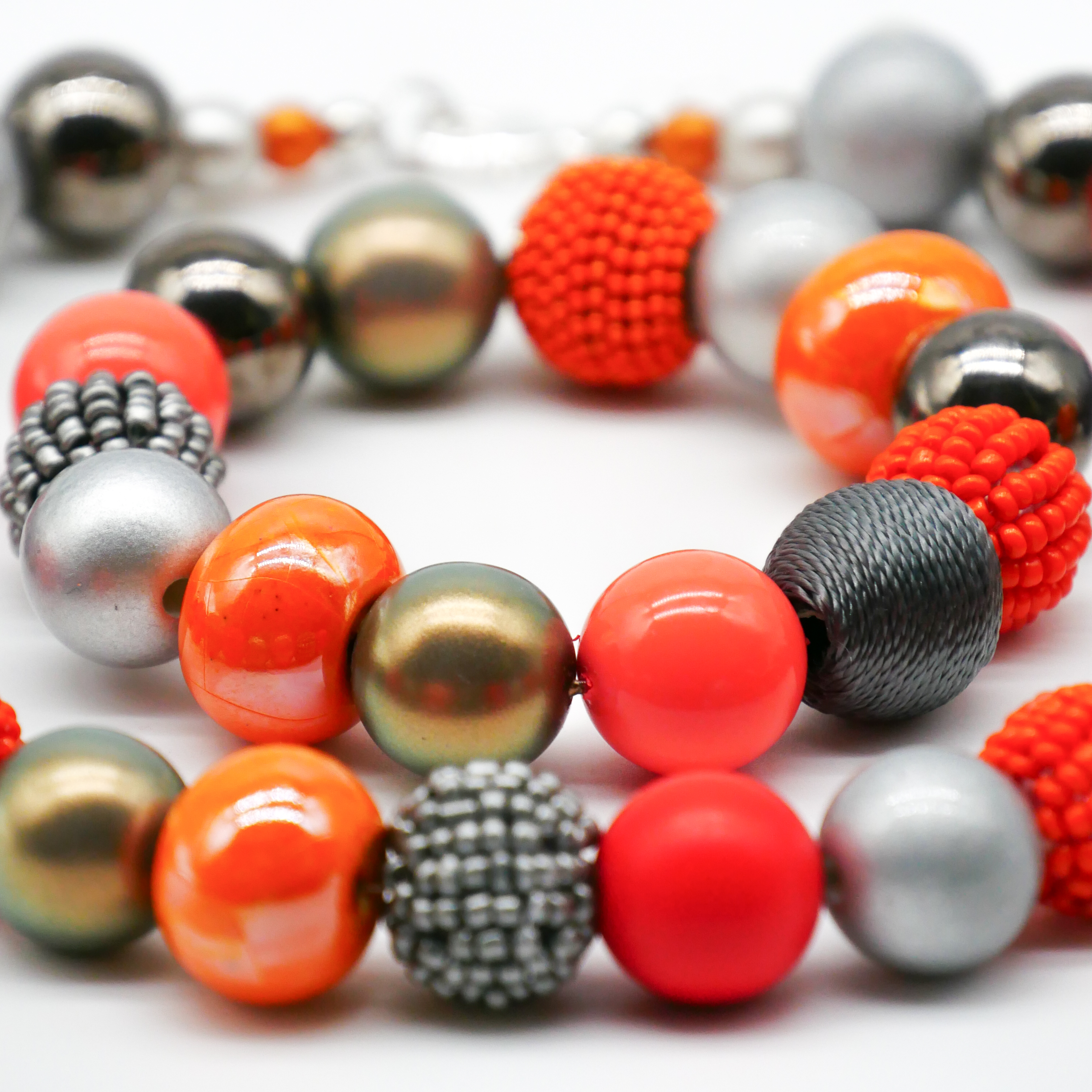  "Bollywood" Armband auf Gummi, vulkan
