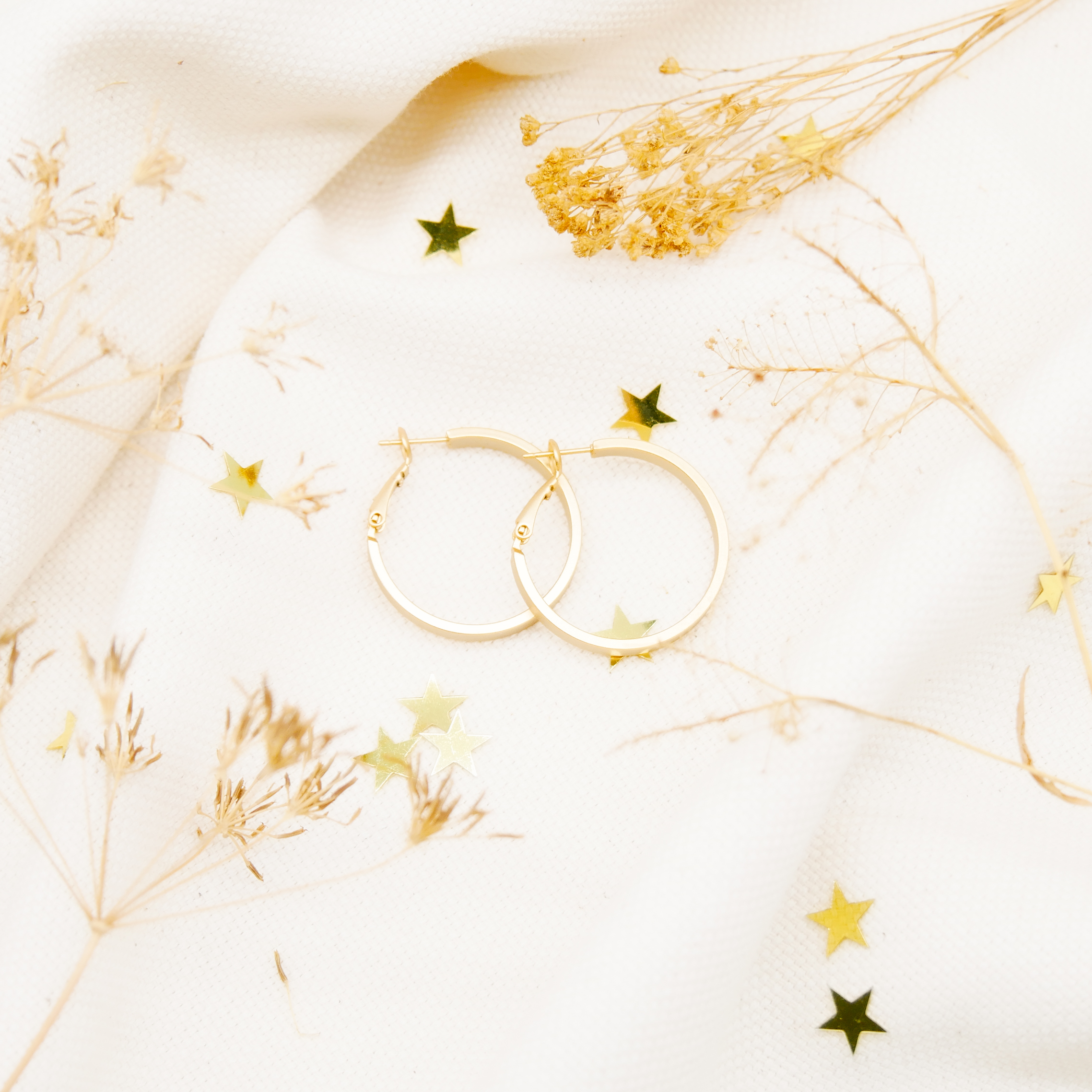  "Circle" Creole vergoldet Ø 30, 4 mm breit glatt