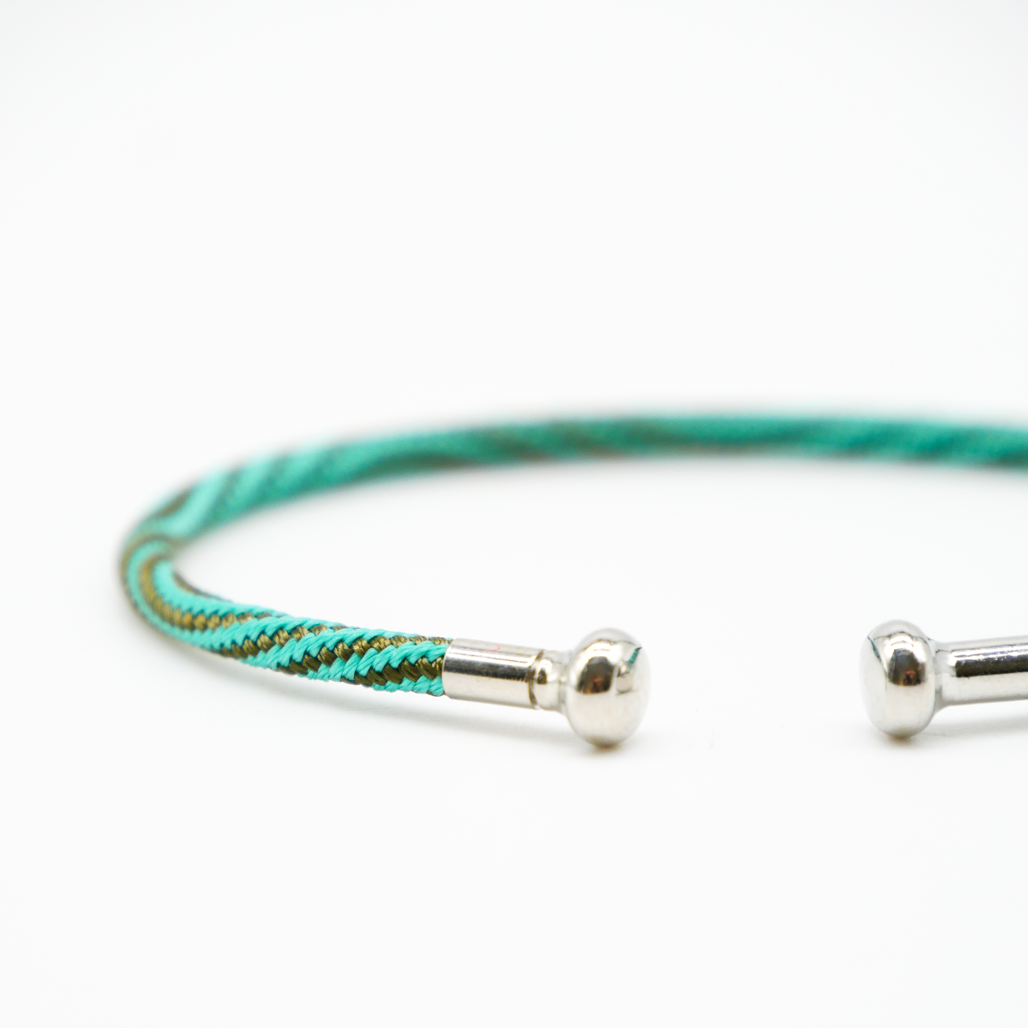 "Summer Feeling", türkis Armband mit abschraubbarer Endkappe silber
