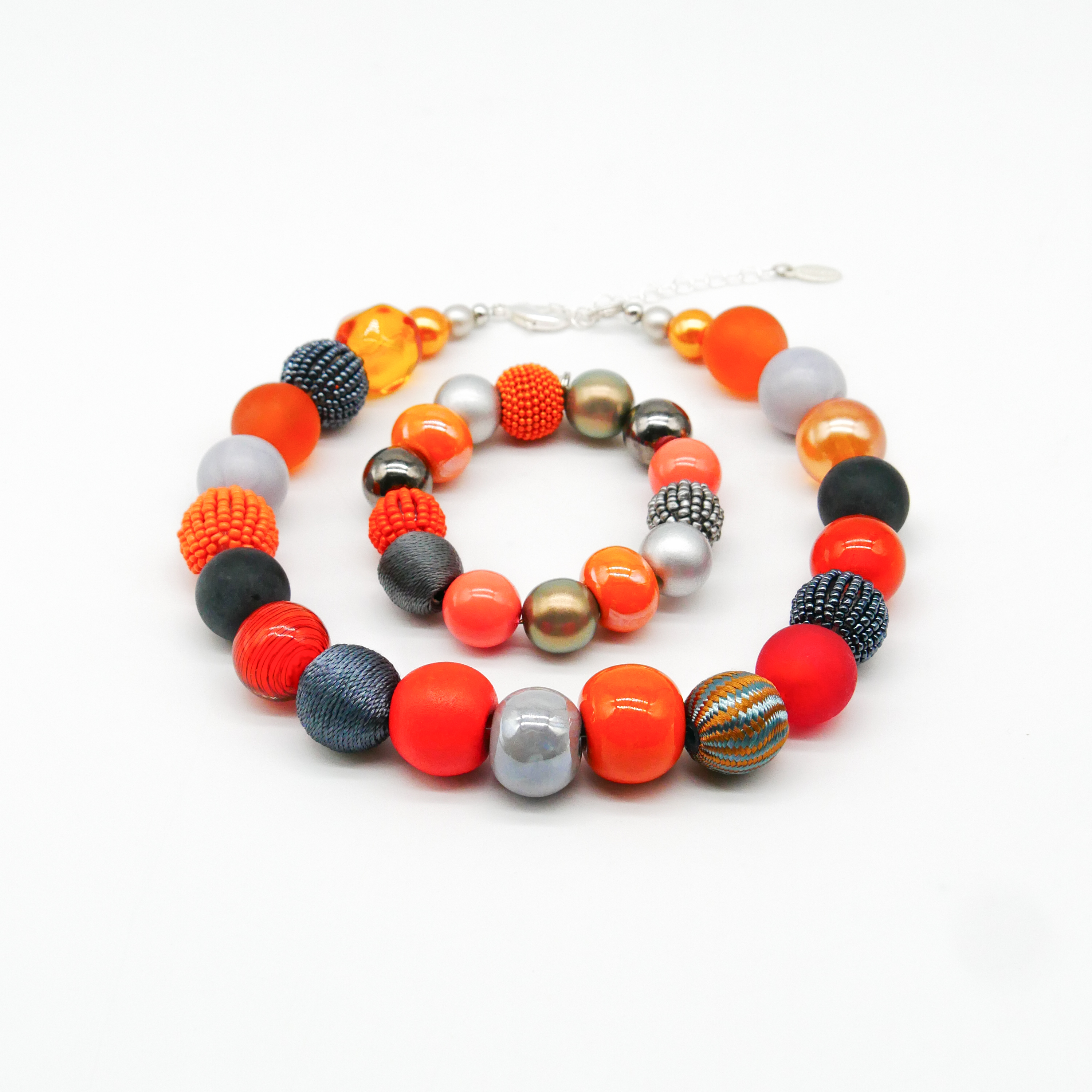  "Bollywood" Armband auf Gummi, vulkan