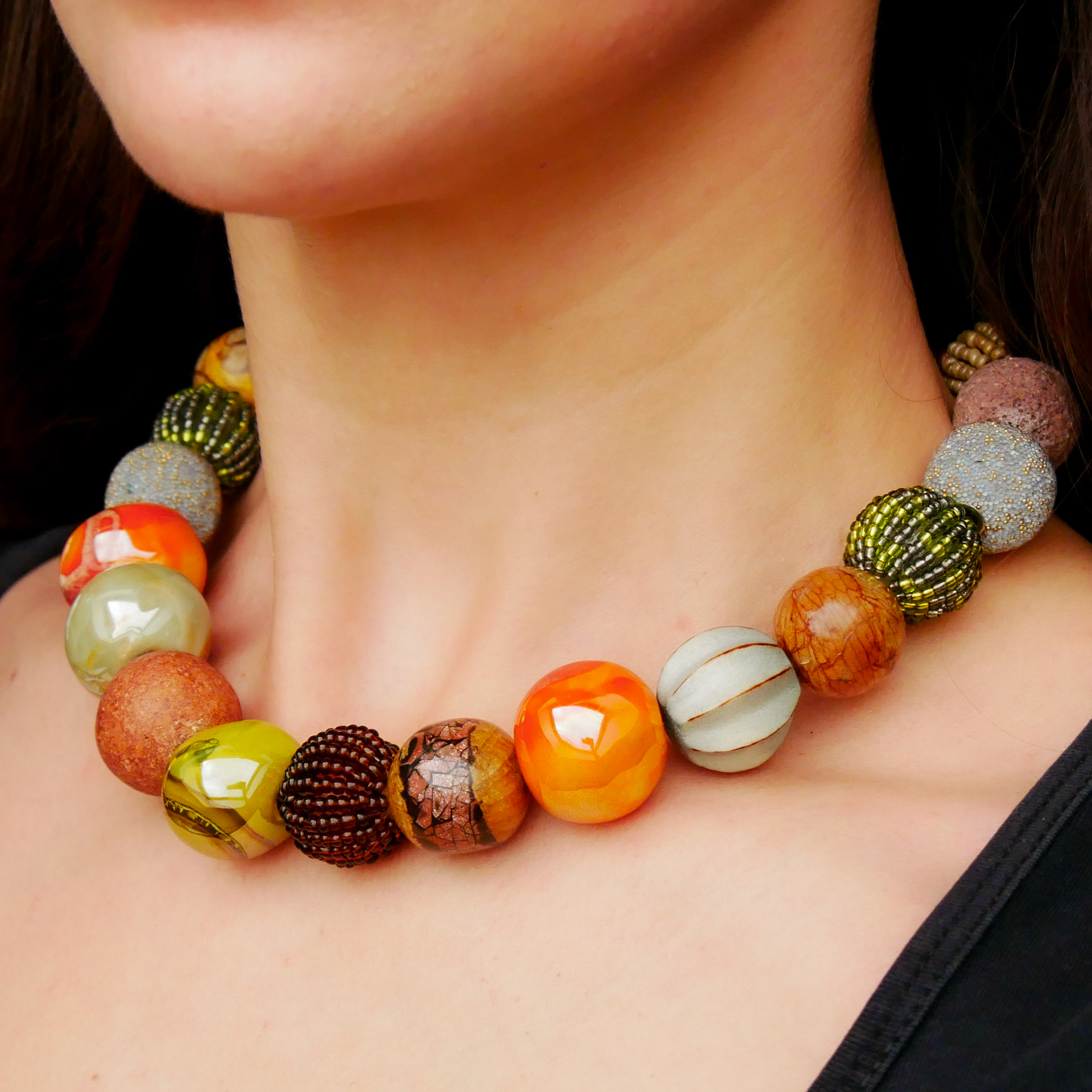 "Bollywood" Kette Ø ca. 20 mm, nativ