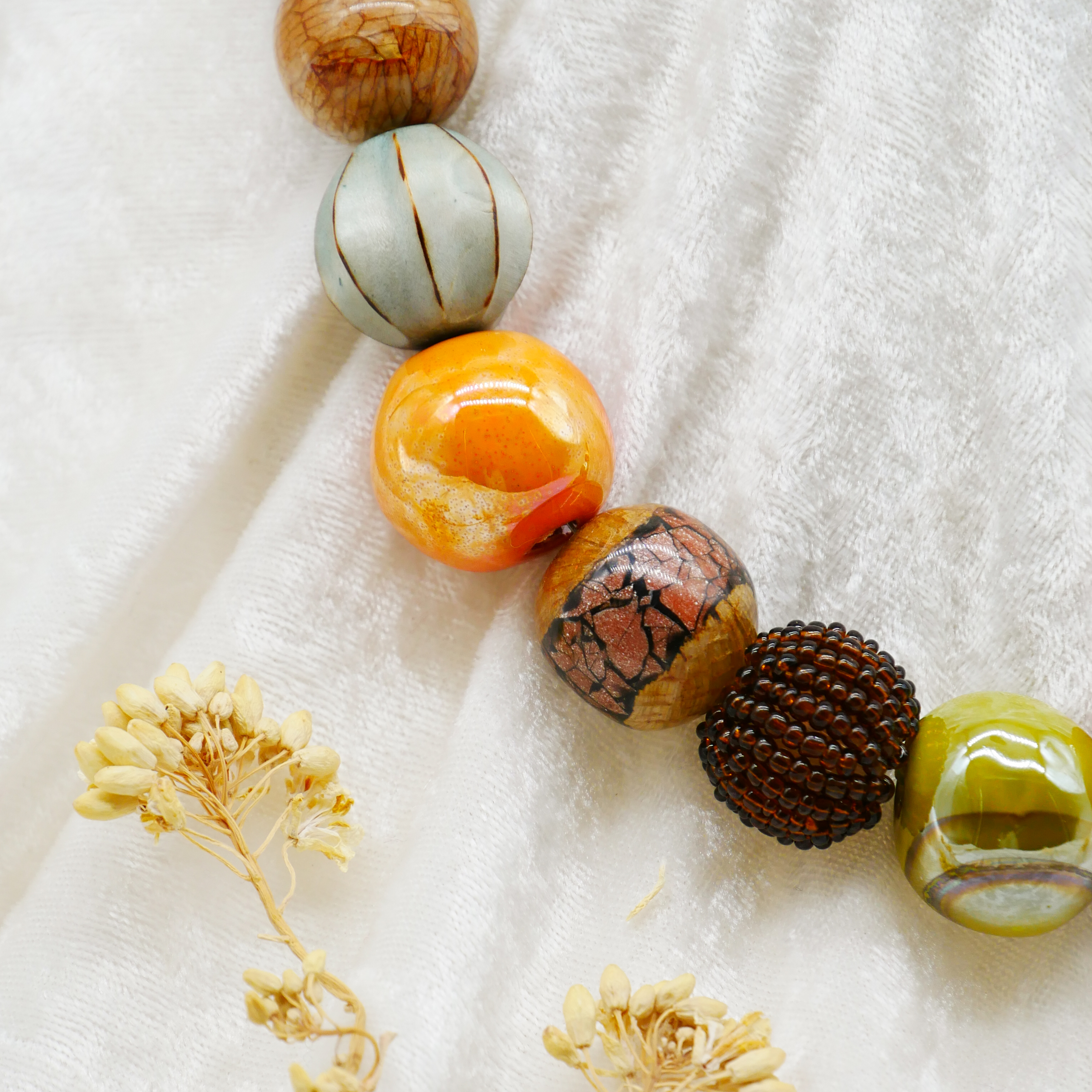 "Bollywood" Kette Ø ca. 20 mm, nativ