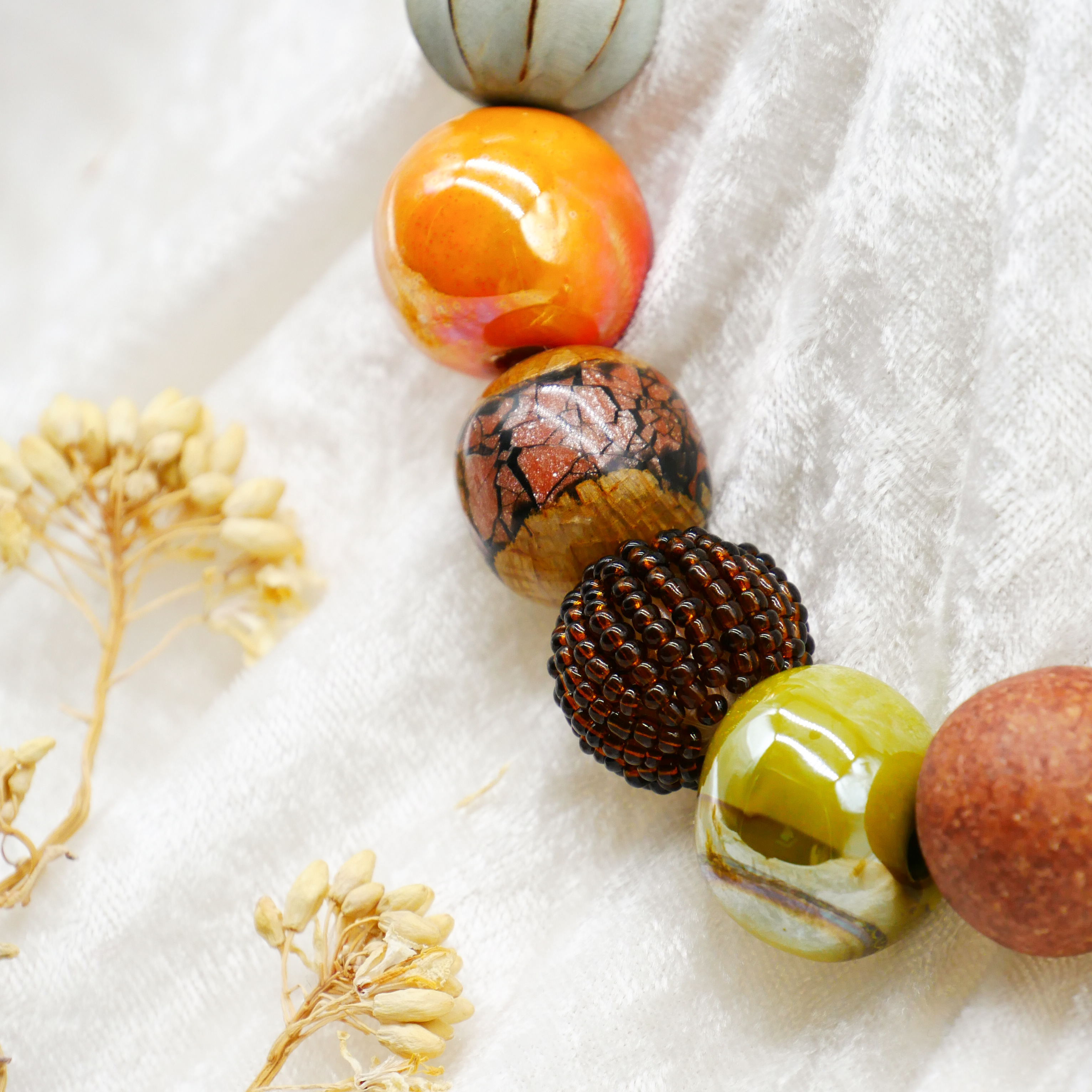 "Bollywood" Kette Ø ca. 20 mm, nativ