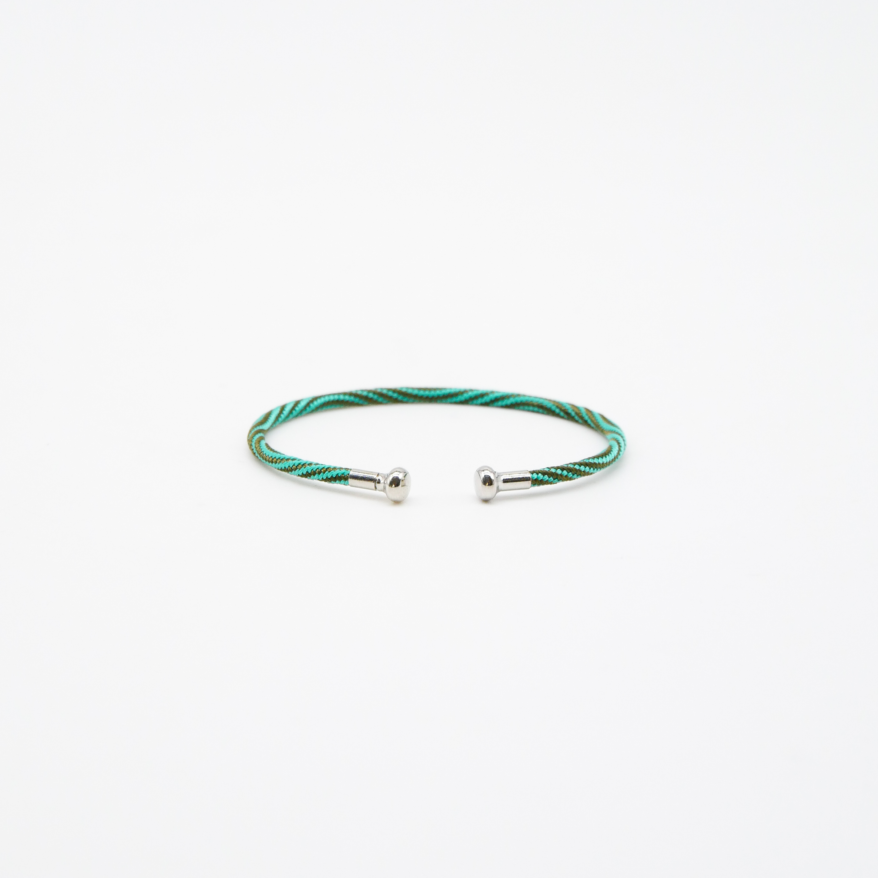 "Summer Feeling", türkis Armband mit abschraubbarer Endkappe silber