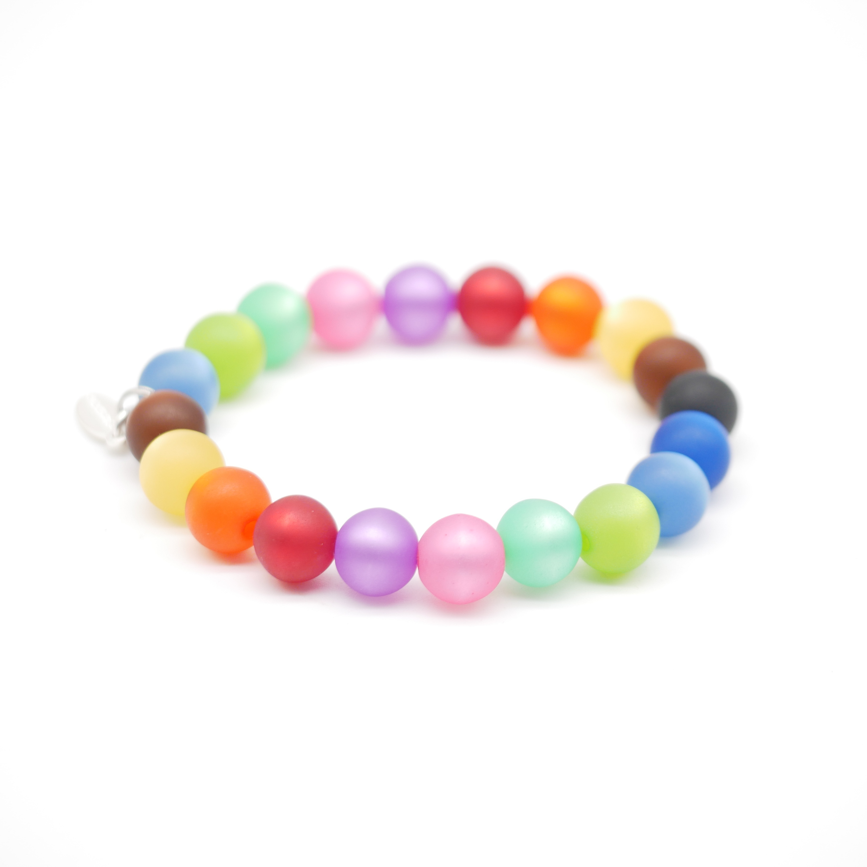 "Color Explosion" Armband klein mit Polaris-Perlen - Regenbogen