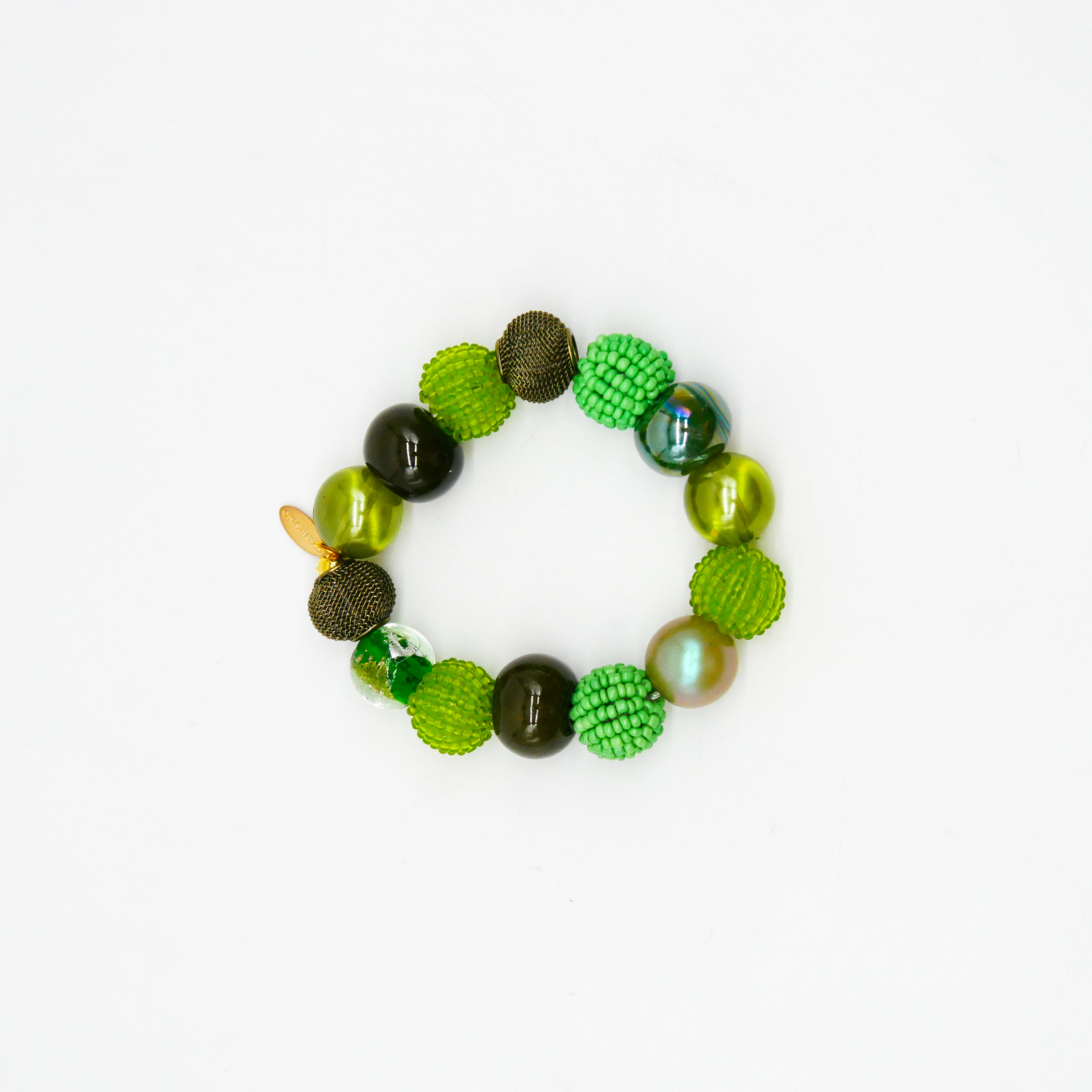 Armband auf Gummi zu "Bollywood", Wiesenzauber Armband auf Gummi zu "Bollywood", Wiesenzauber