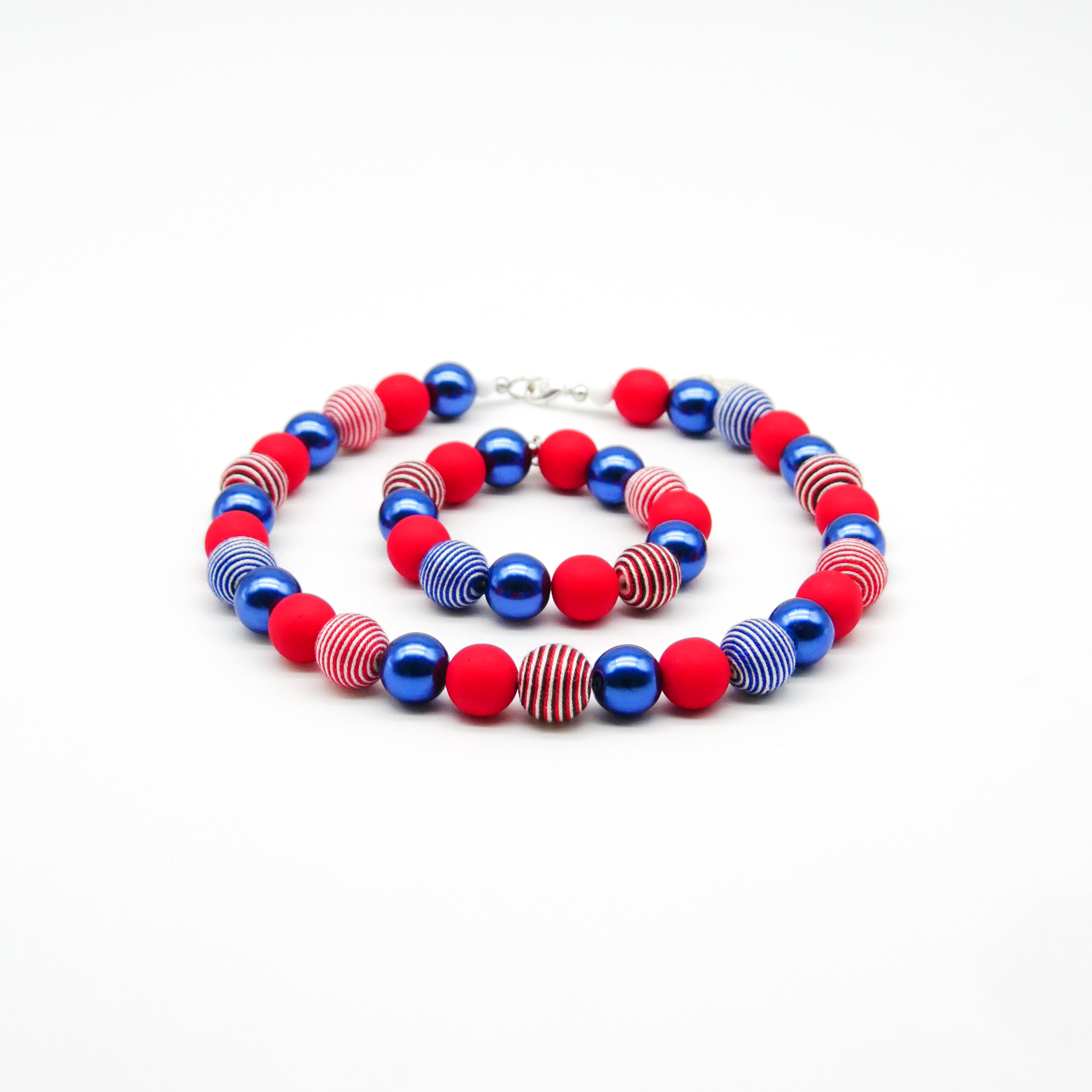  "Bollywood" Armband auf Gummi, marine