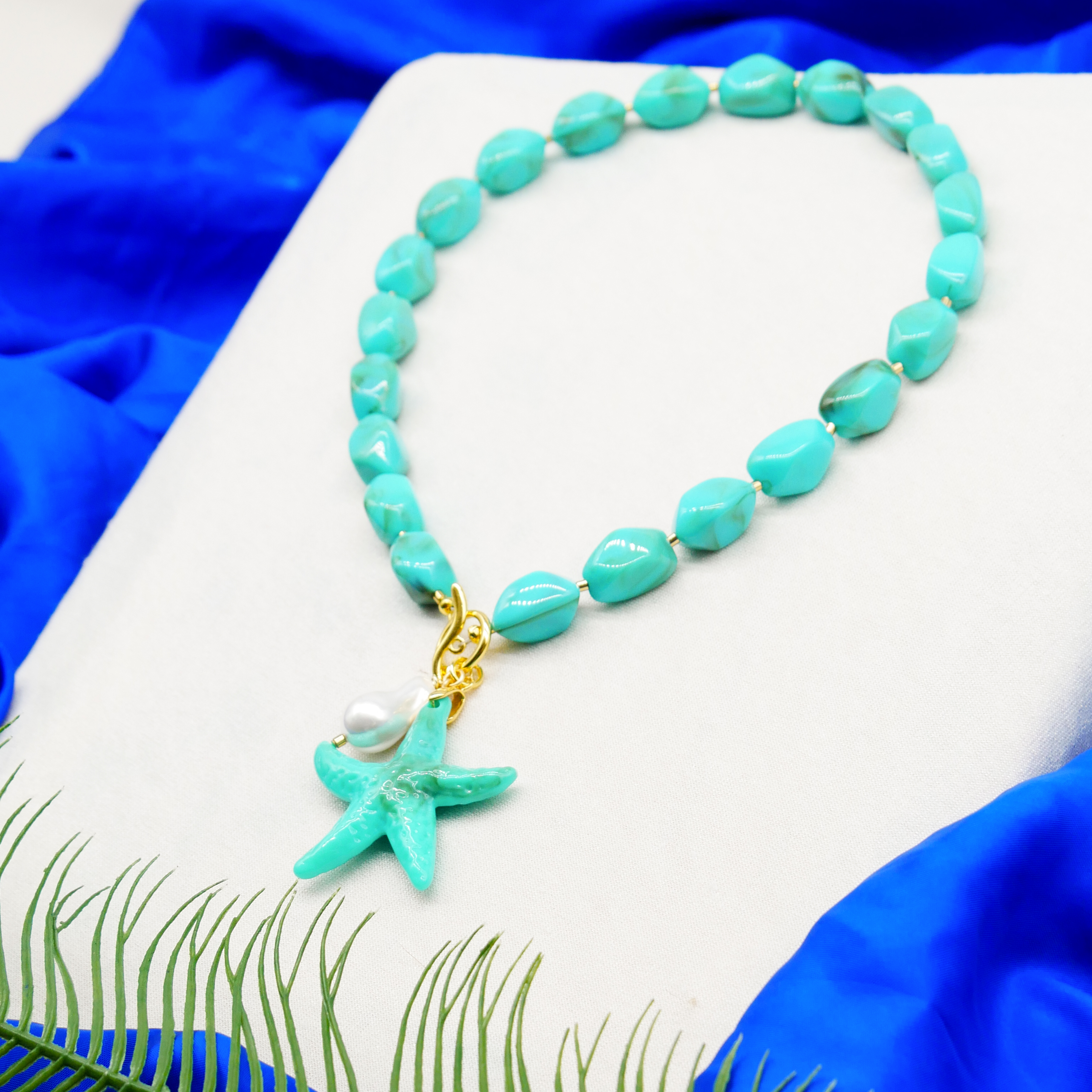  "Summer Feeling" Kette "Sea Star" Resinperlen