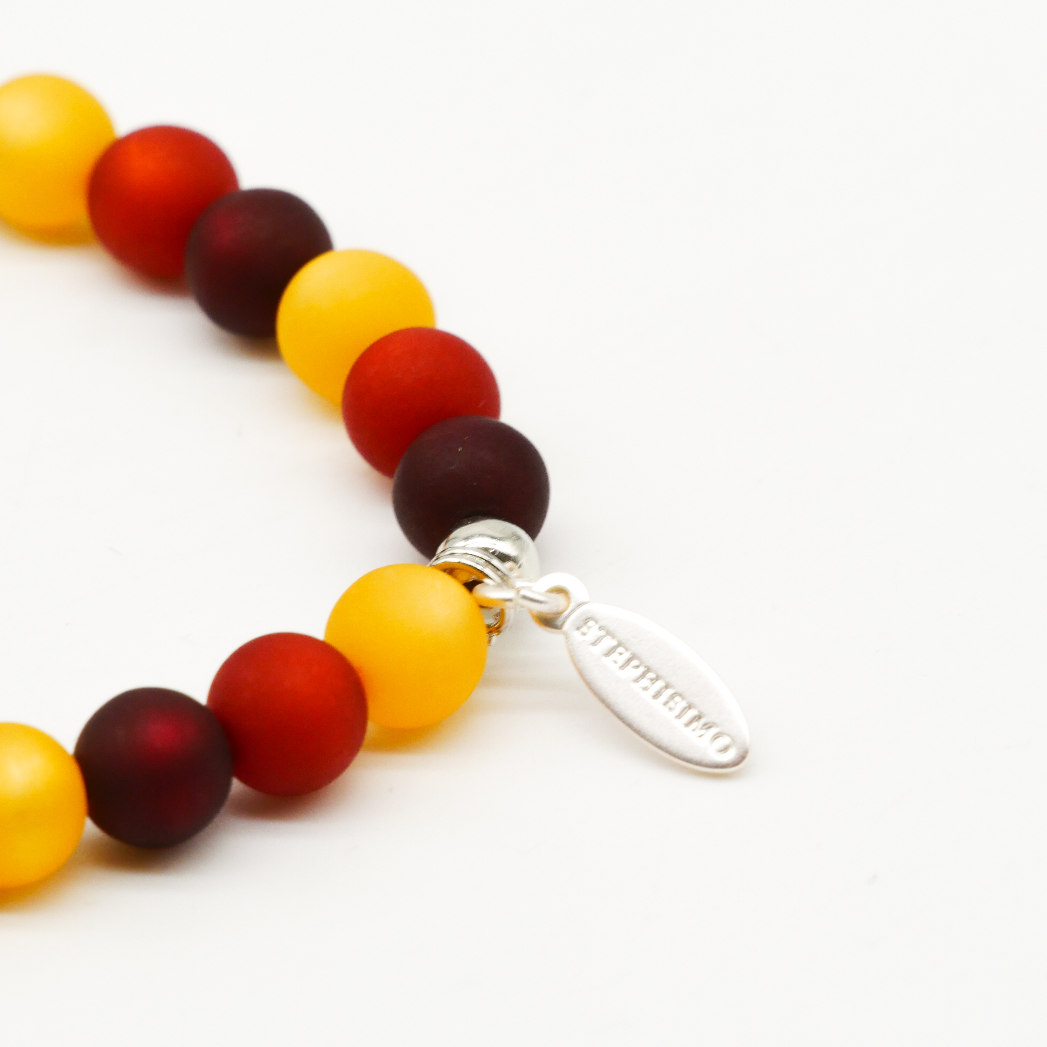 "Color Explosion" Bracelet with Polaris Beads - choclate brown