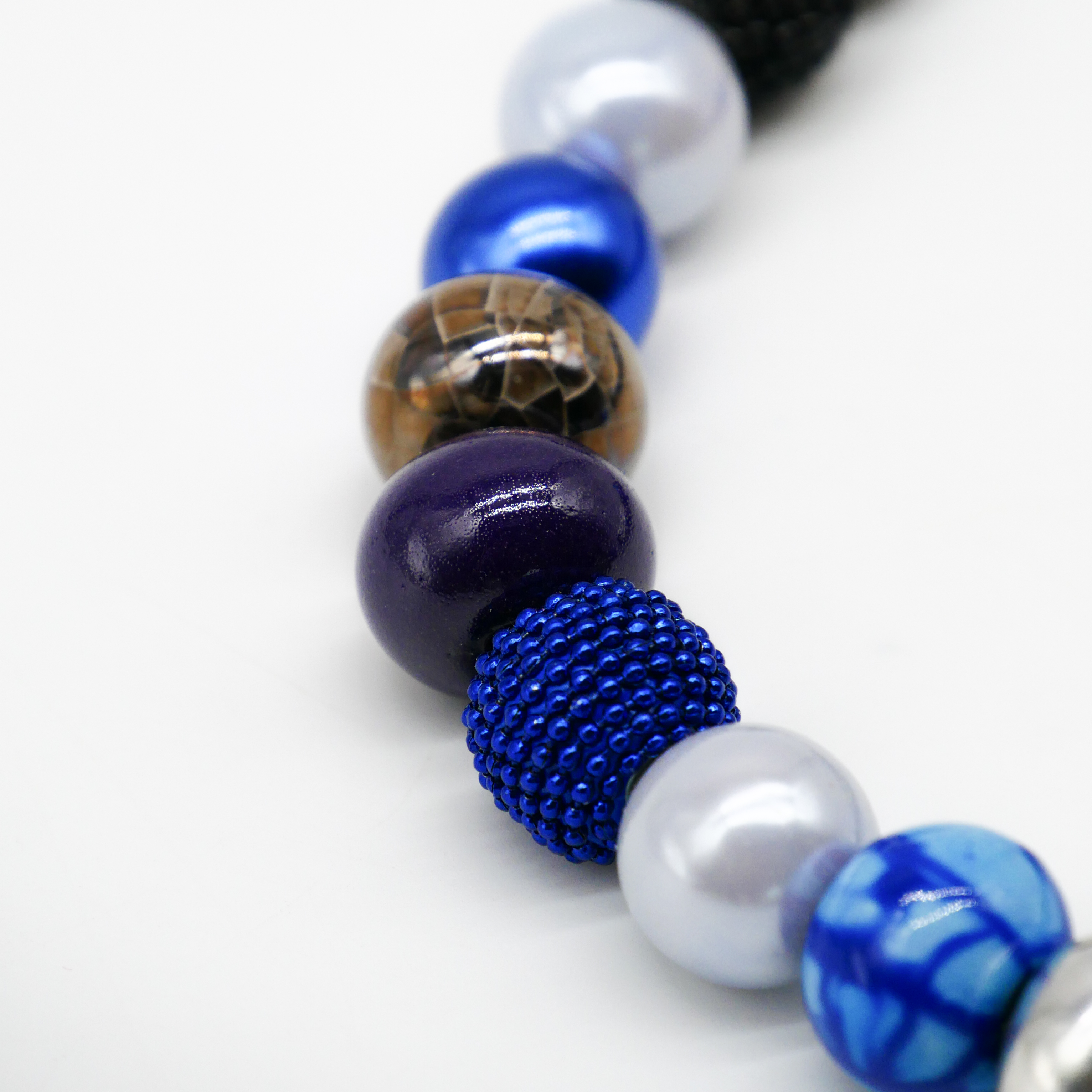 "Bollywood" Kleine Bollywood Ø ca. 16 mm, blau-silber