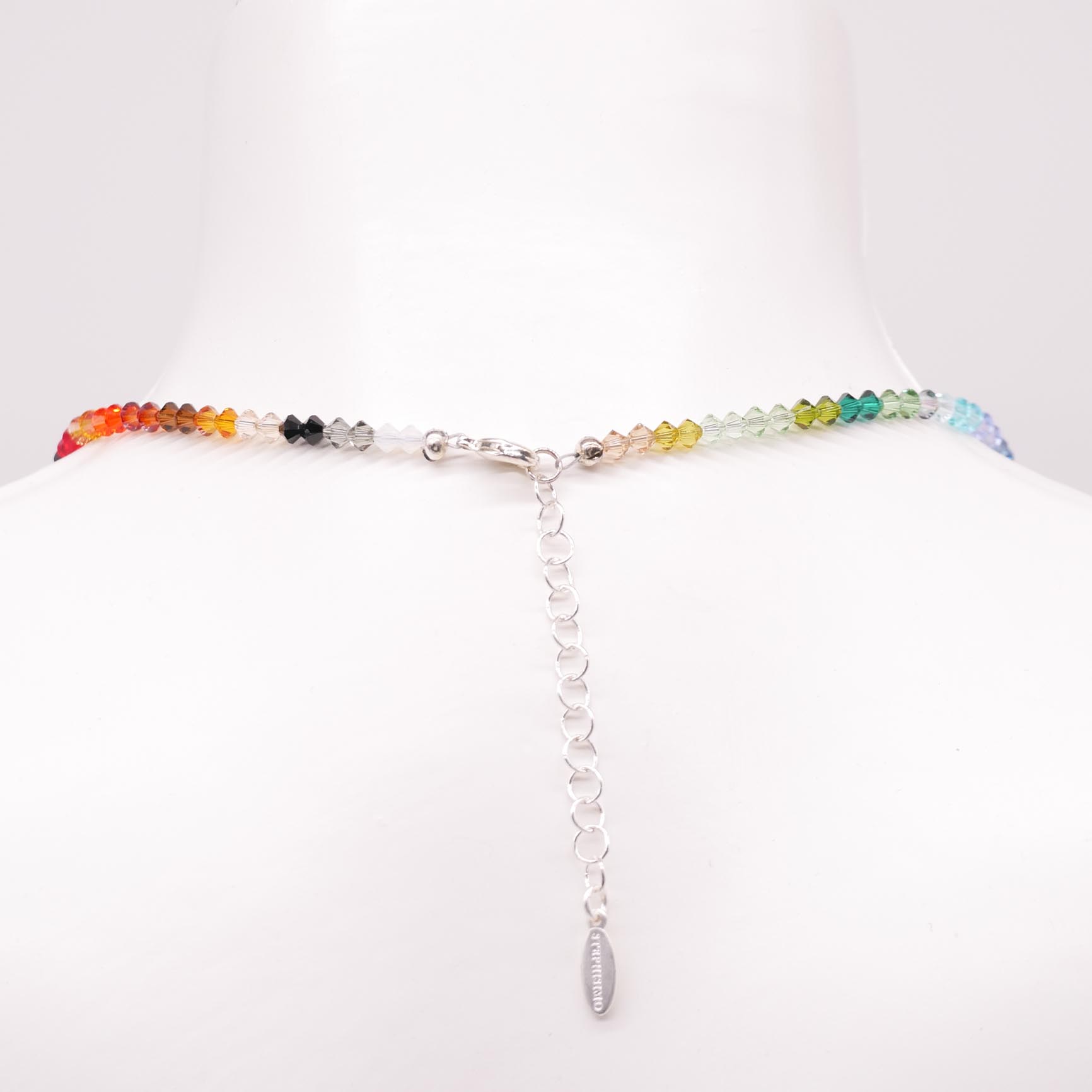 Rainbow necklace "Bunte Classics" with crystallized elements