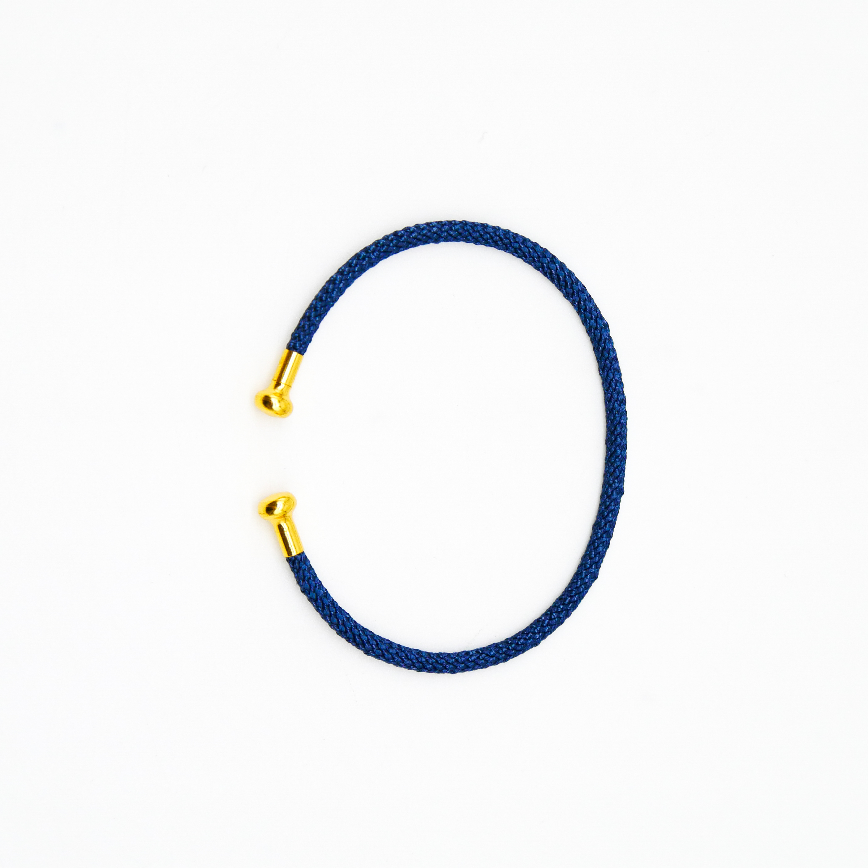 "Summer Feeling", dunkelblaues Armband mit abschraubbarer Endkappe gold "Summer Feeling", dunkelblaues Armband mit abschraubbarer Endkappe gold
