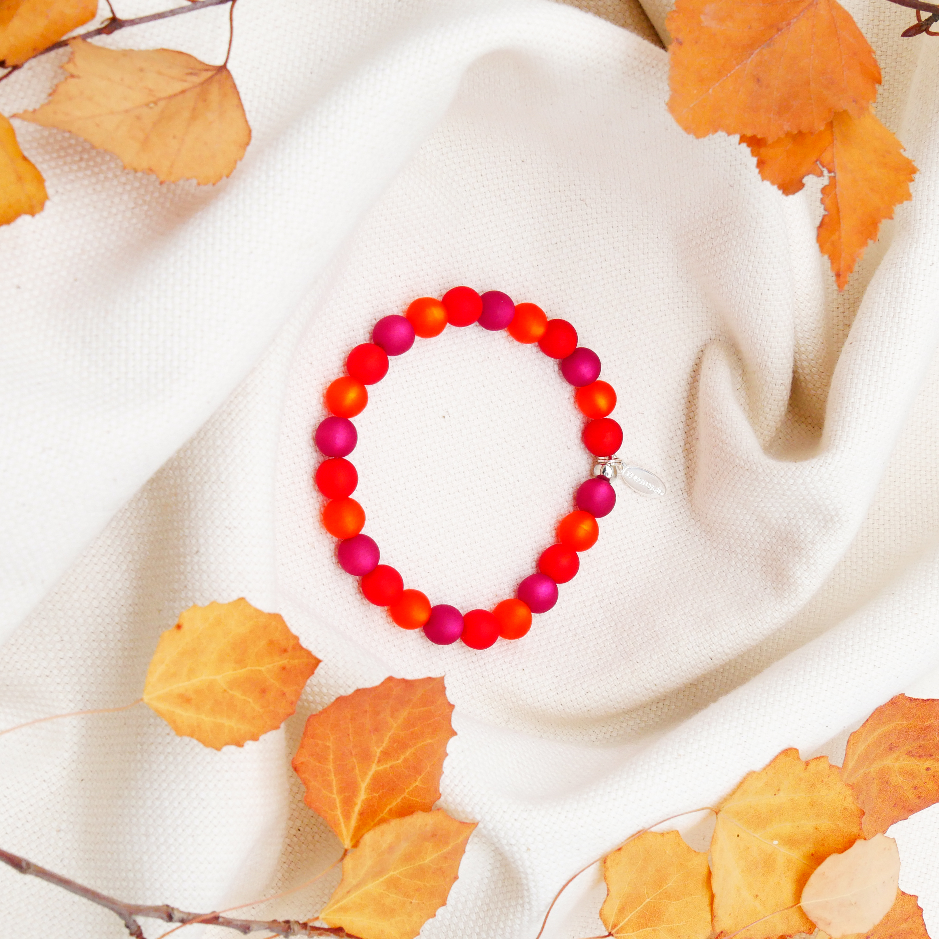 "Color Explosion" Bracelet with Polaris Beads - choclate brown "Color Explosion" Bracelet with Polaris Beads - choclate brown