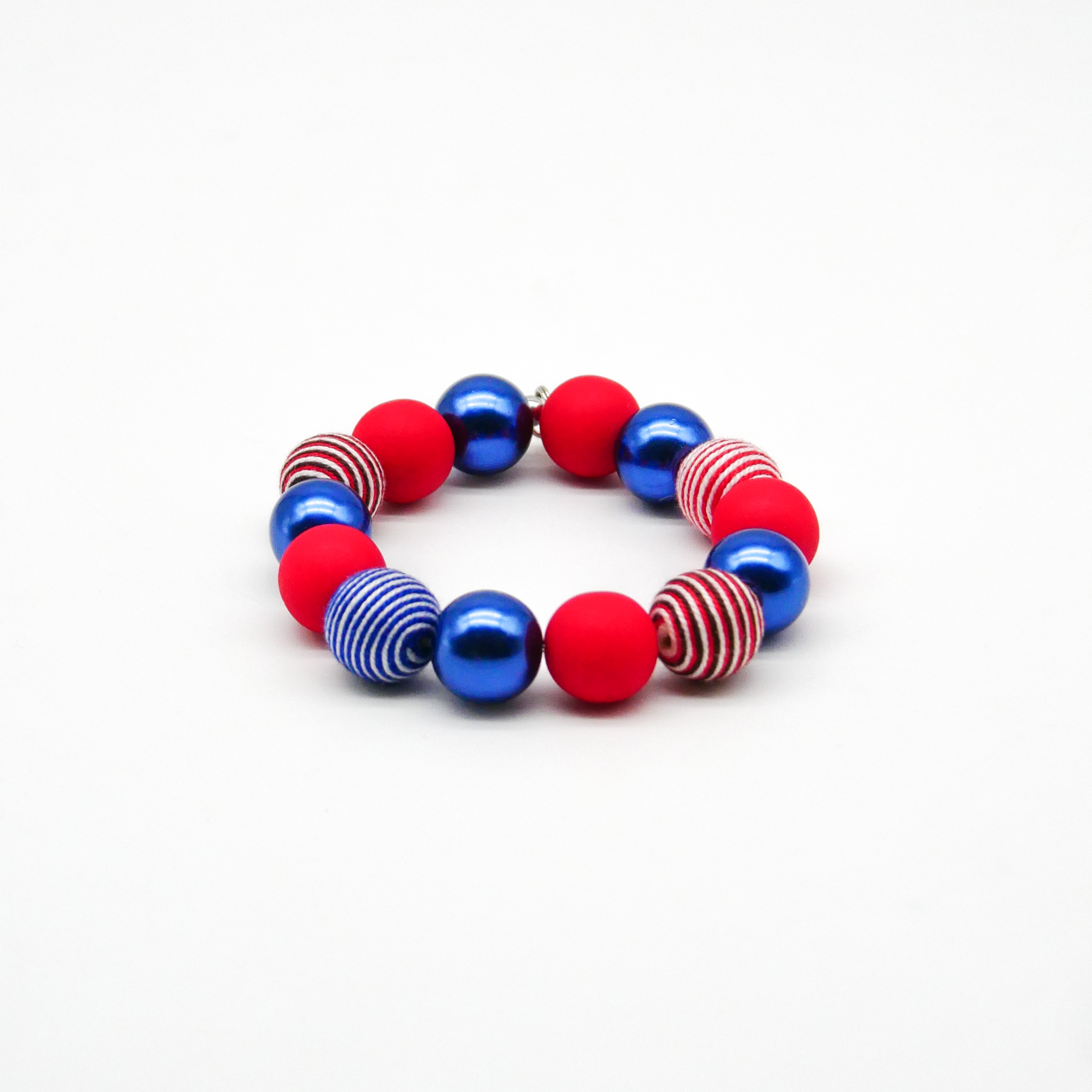  "Bollywood" Armband auf Gummi, marine