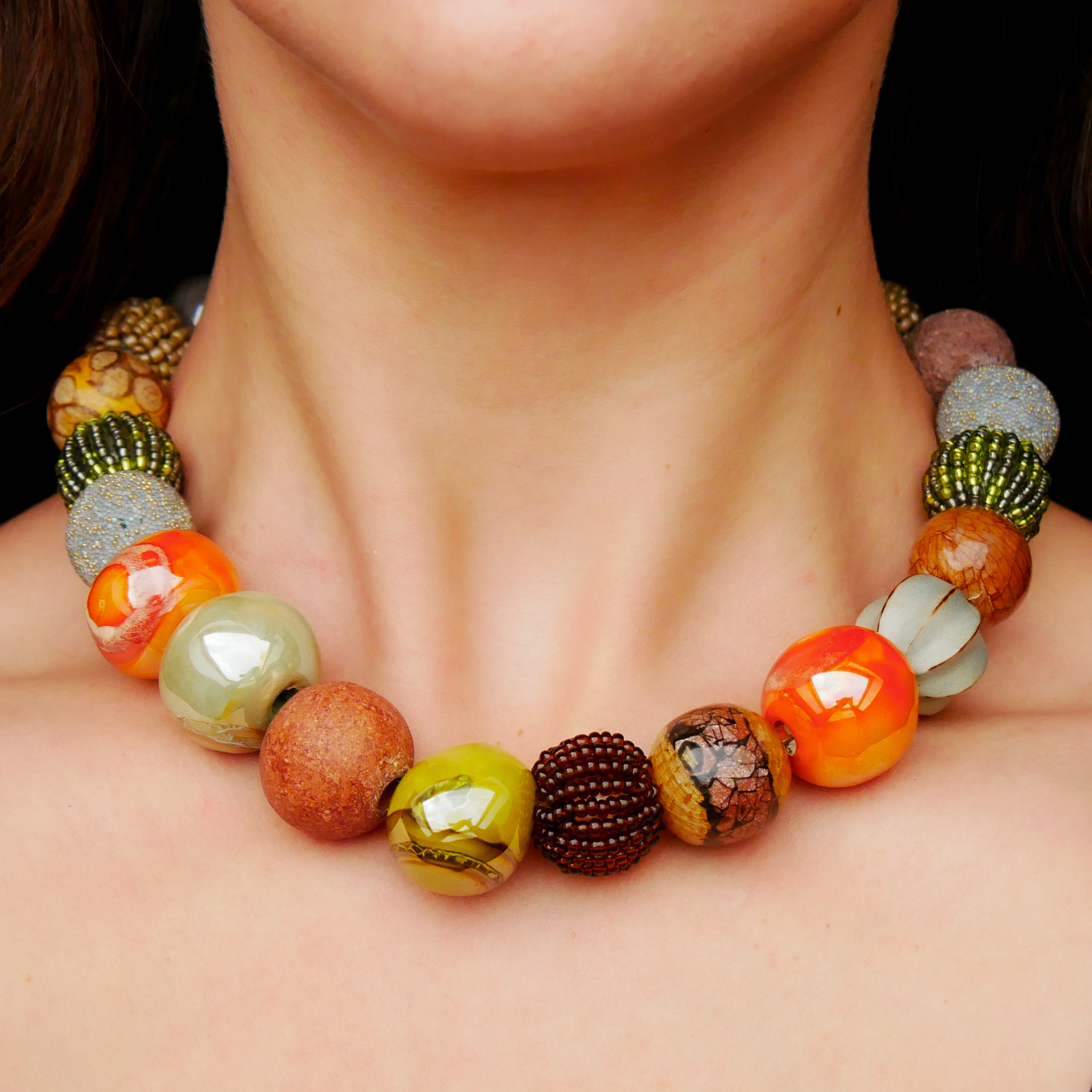 "Bollywood" Kette Ø ca. 20 mm, nativ