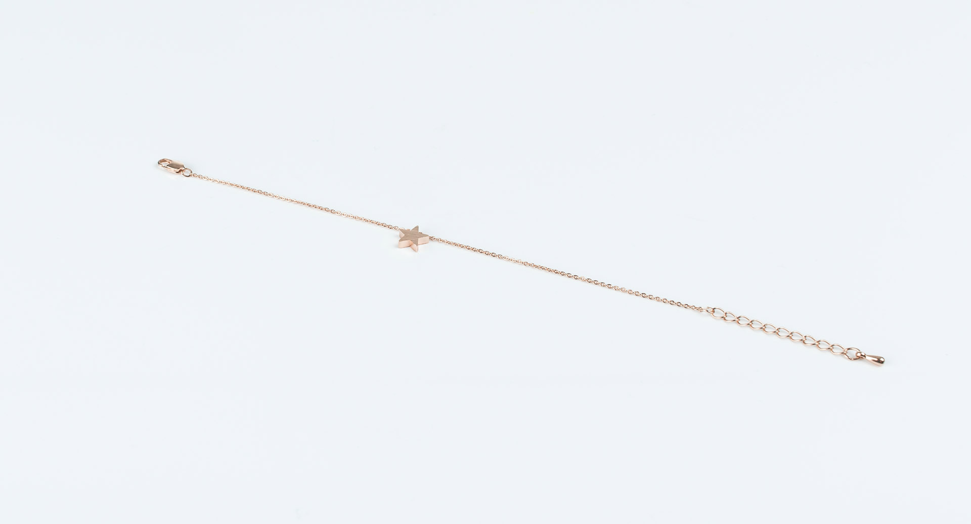 BG-9455 "Fine Filigré" feines Armband, Star, rosé vergoldet