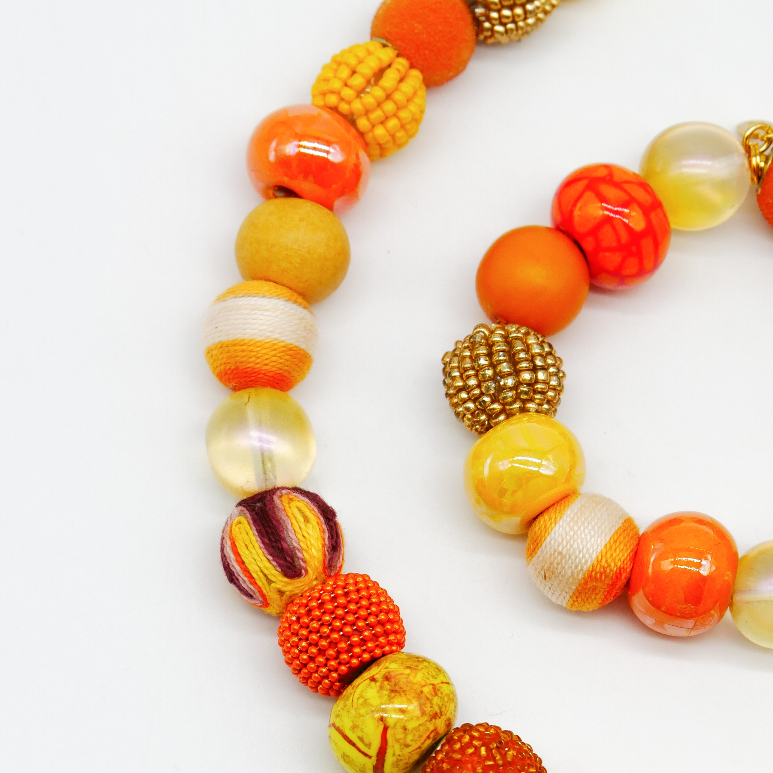 "Bollywood" Kleine Bollywood Ø ca. 16 mm, gelb-orange