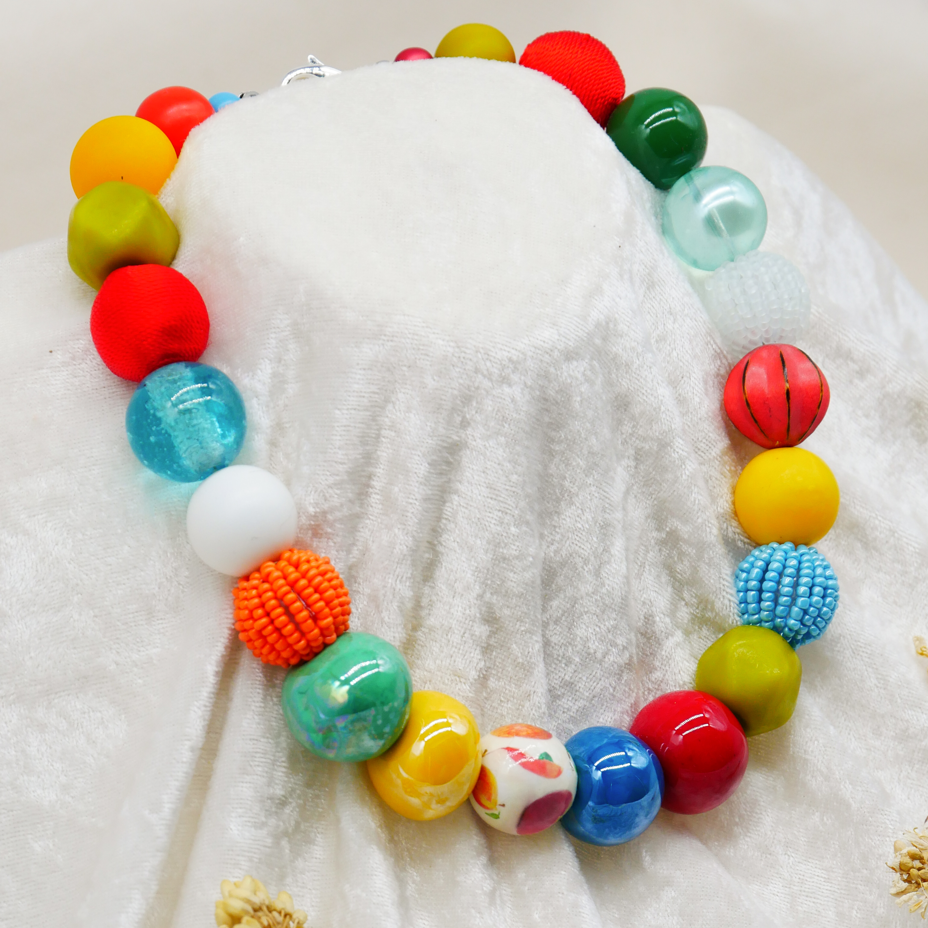 "Bollywood" Kette Ø ca. 20 mm, bunt 